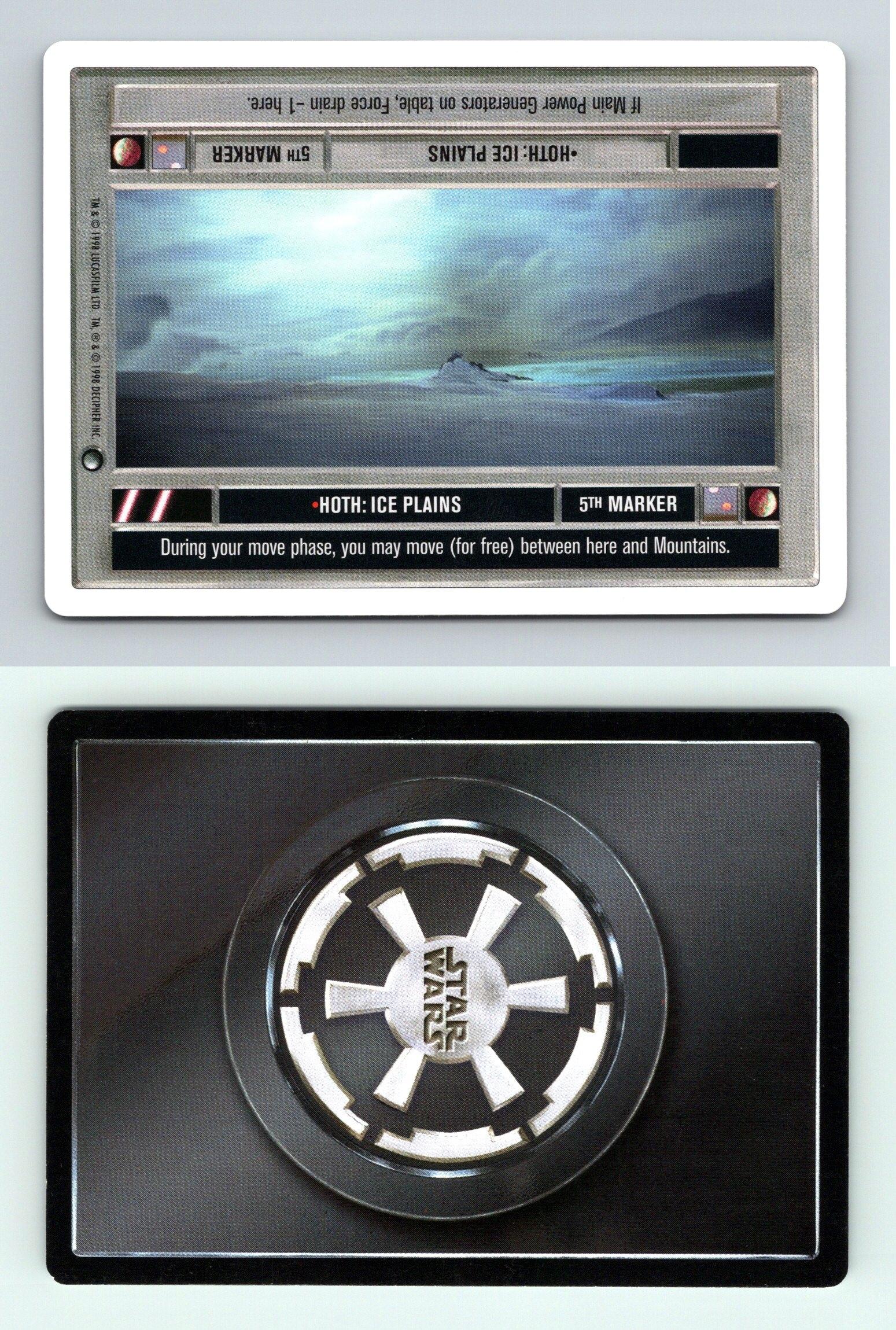 C1798 Hoth Ice Plains Star Wars Hoth Unlimited DS Common 1998 CCG Card 
