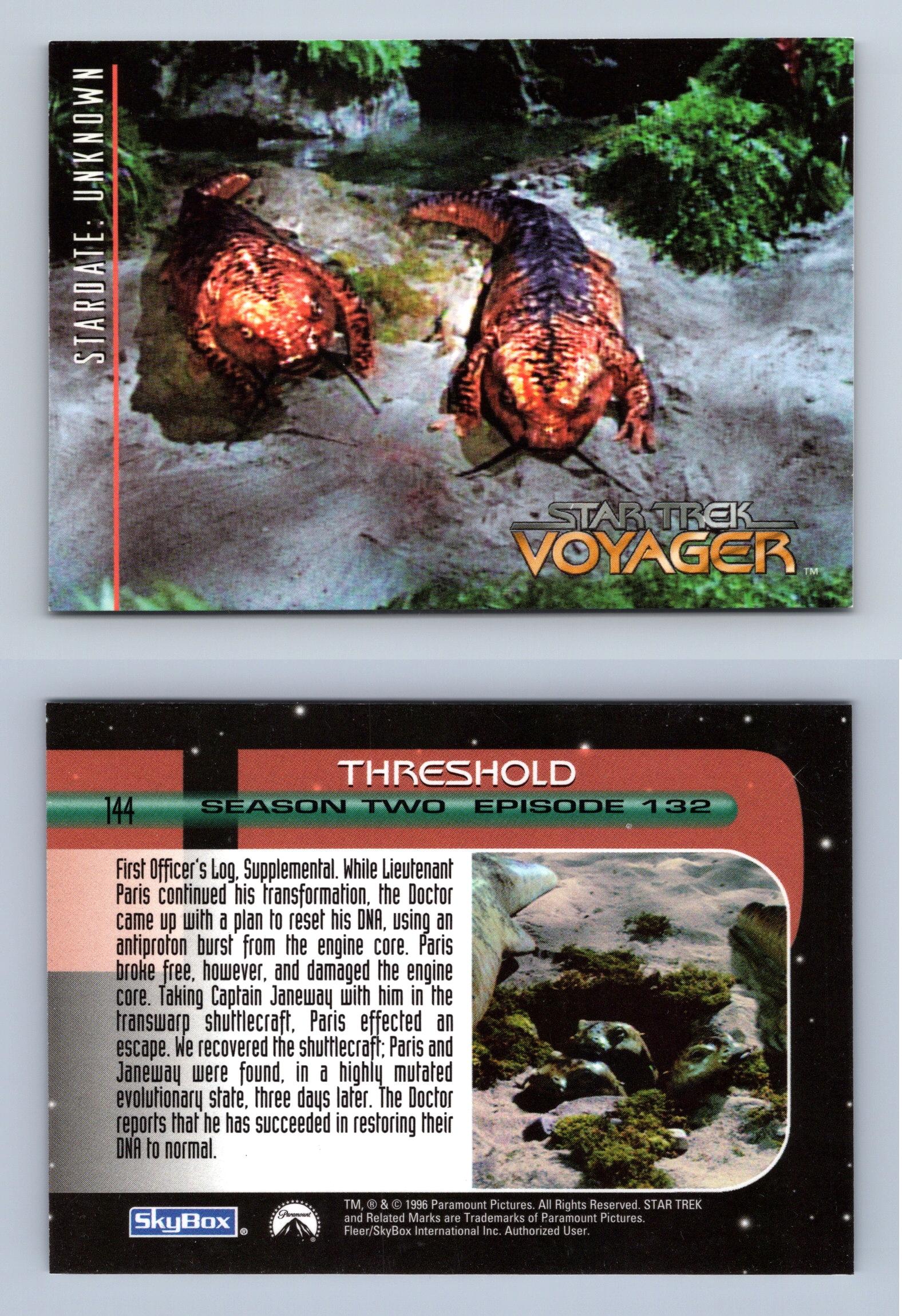 Threshold 144 Star Trek Voyager Season 2 Skybox 1997 Trading Card