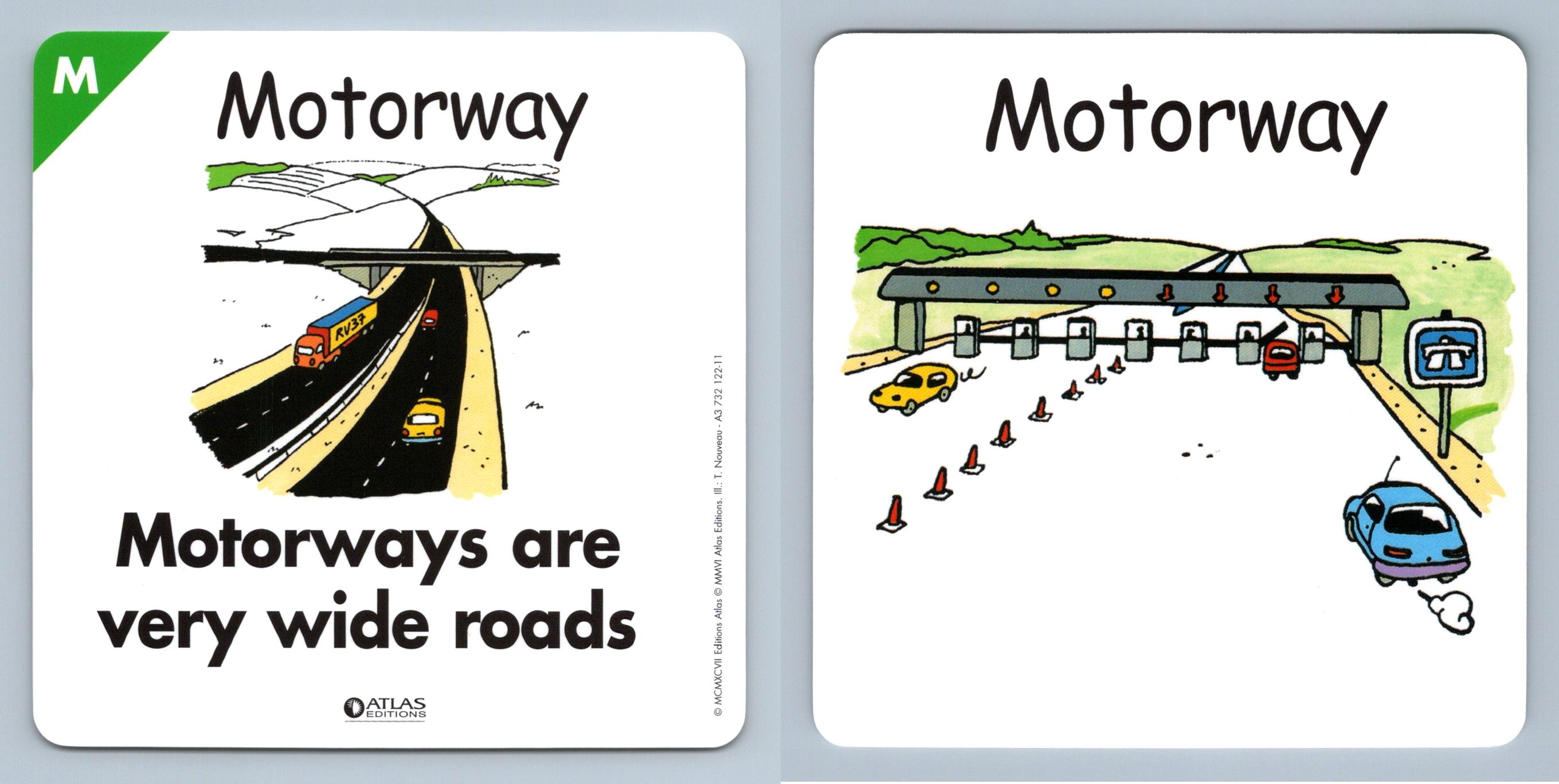 Atlas Editions Play & Learn Flash Card Motorway M 