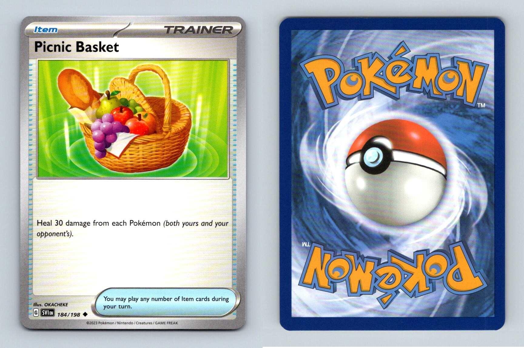 Picnic Basket 184 198 Scarlet Violet Uncommon Pokemon 2023 TCG Card