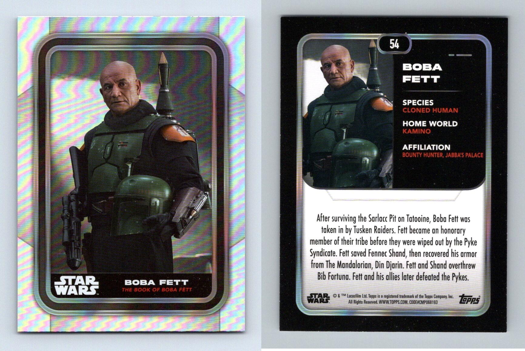 Boba Fett 54 Star Wars Flagship 2023 Topps Rainbow Foil Parallel Card