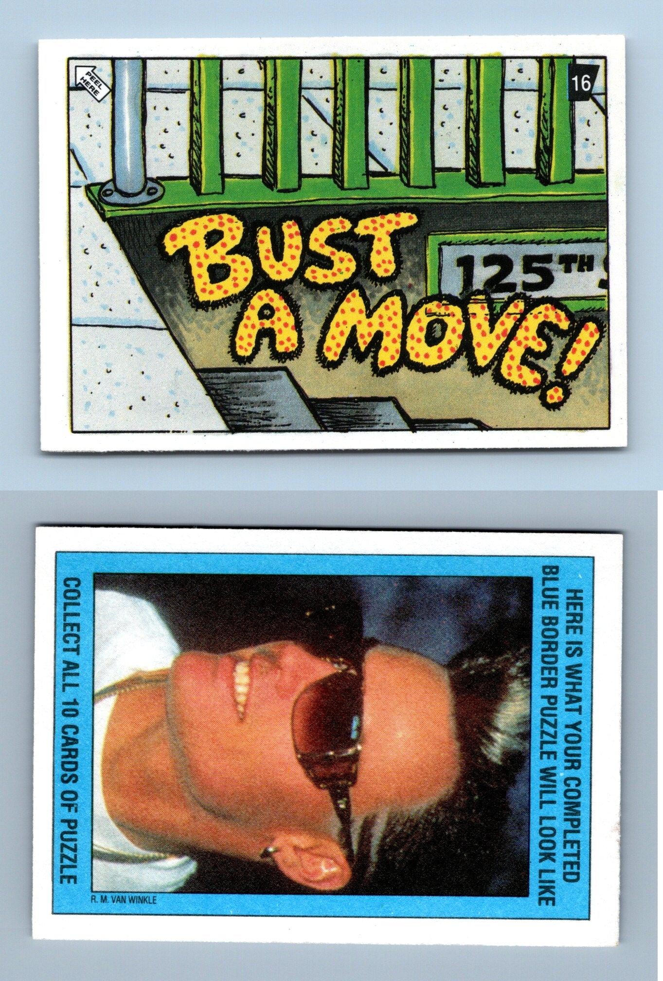 Blue Border Puzzle #15 Kings Of Rap 1991 Topps Trading Card Sticker 