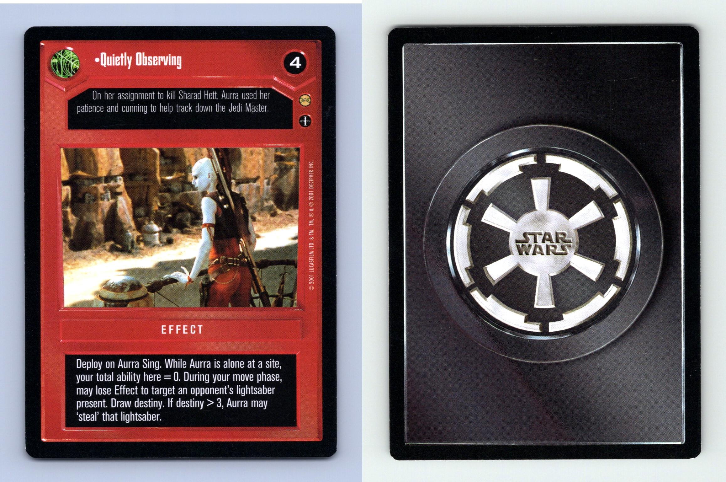 Lathe Star Wars Tatooine Limited 2001 DS Uncommon CCG Card 