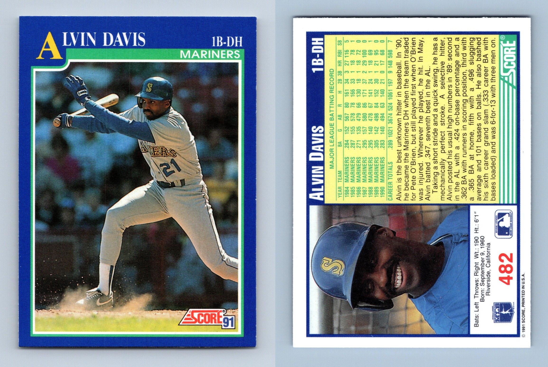 Alvin Davis - Mariners #482 Score 1991 Baseball Trading Card