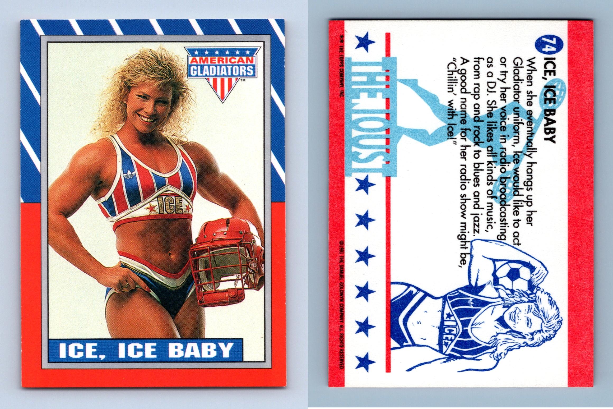 Ice Ice Baby 74 American Gladiators 1991 Topps Trading Card