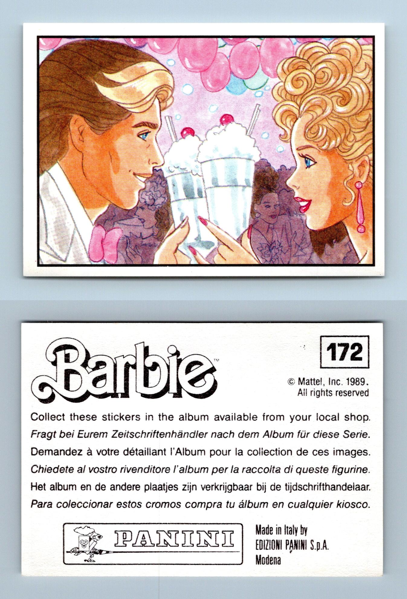 Barbie #175 Mattel 1989 Panini Sticker C858 