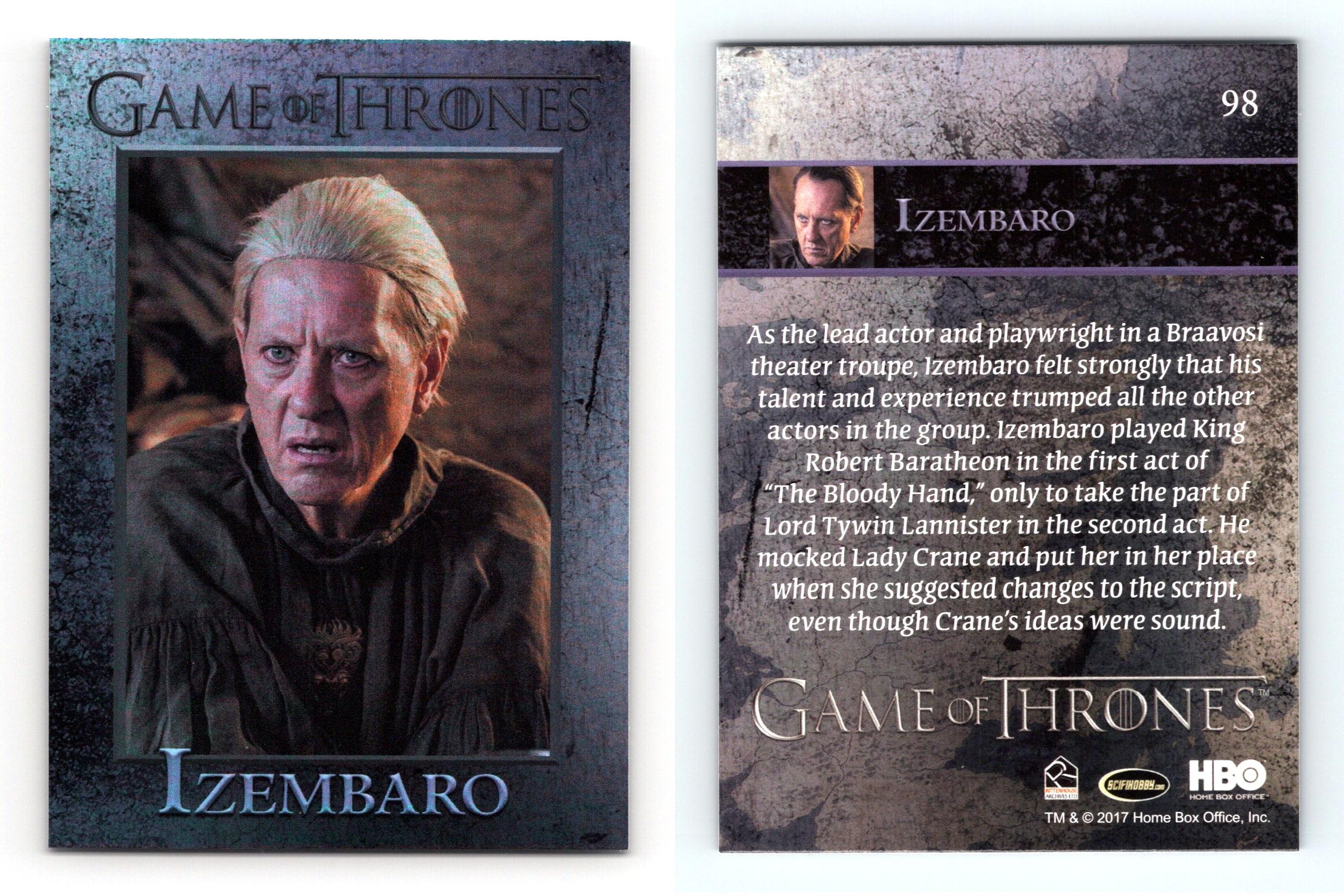 GAME OF THRONES SEASON 6 PARALLEL FOIL CARD #6 HOME 