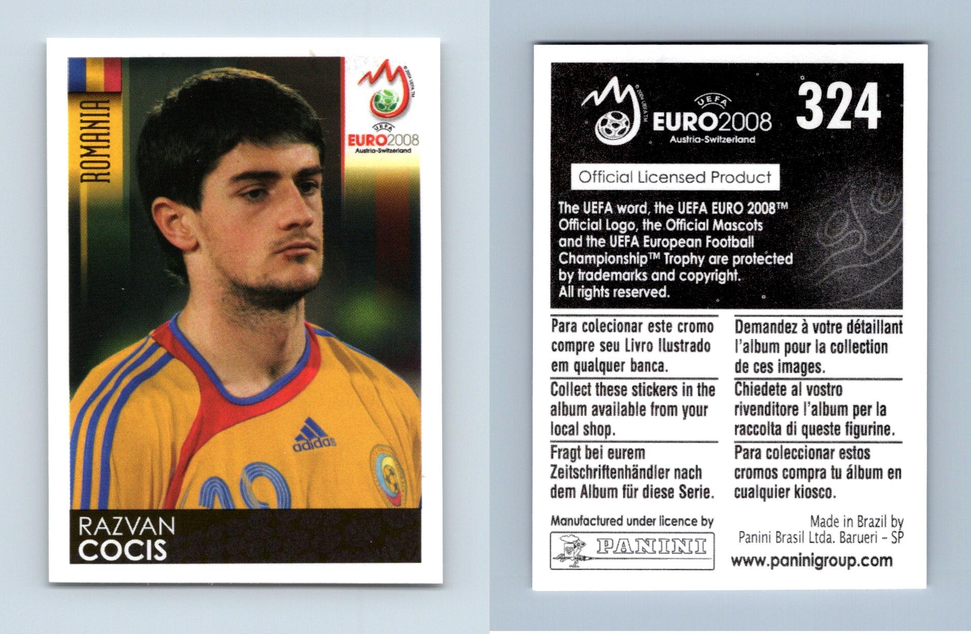 Panini Sticker Fußball Euro 2008 Nr 324 Razvan Cocis ROM Romania NEUWARE Bild 
