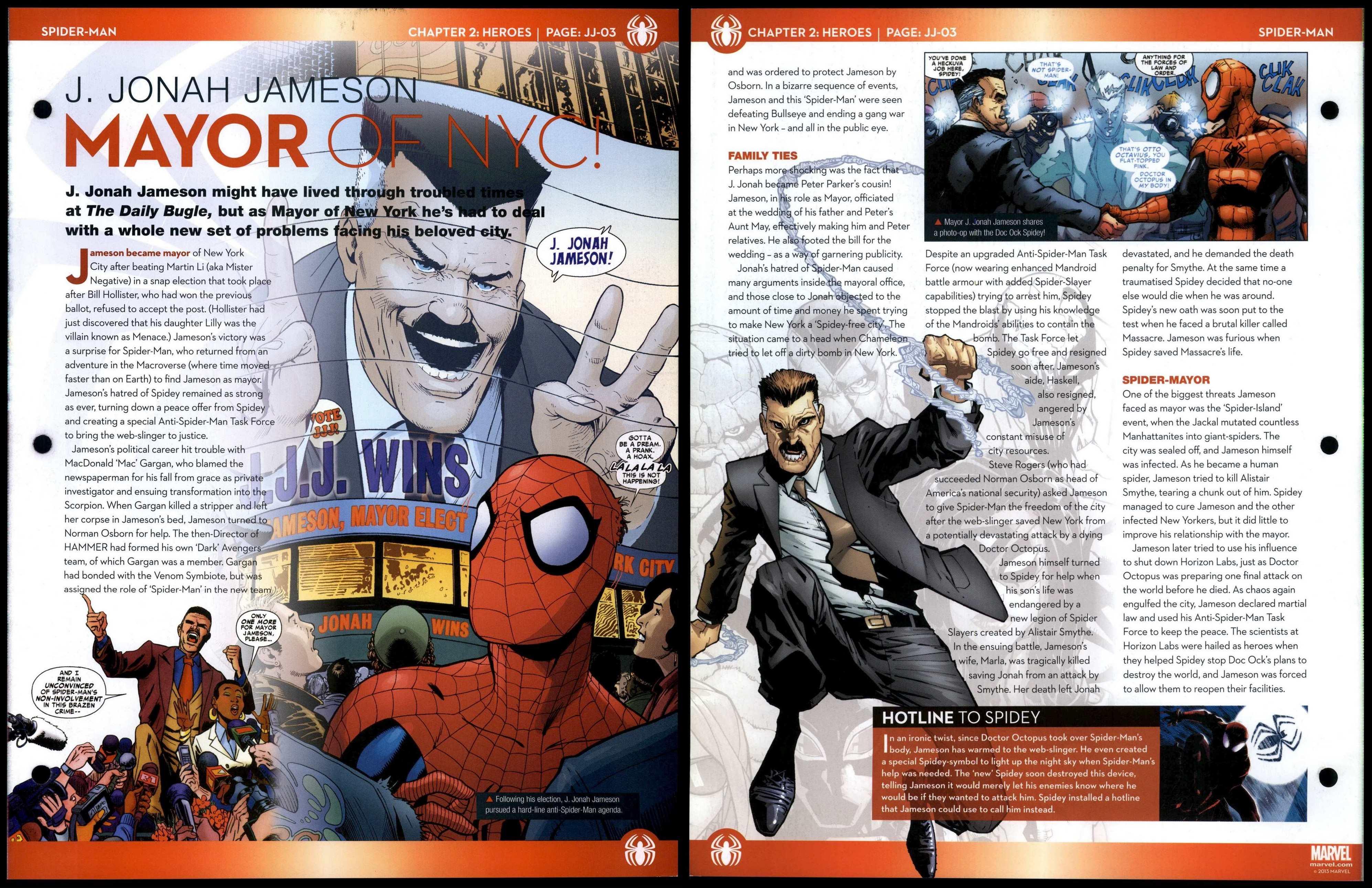 Mayor Of NYC! - J. Jonah Jameson #JJ-03 Heroes - Spider-Man Marvel Fact