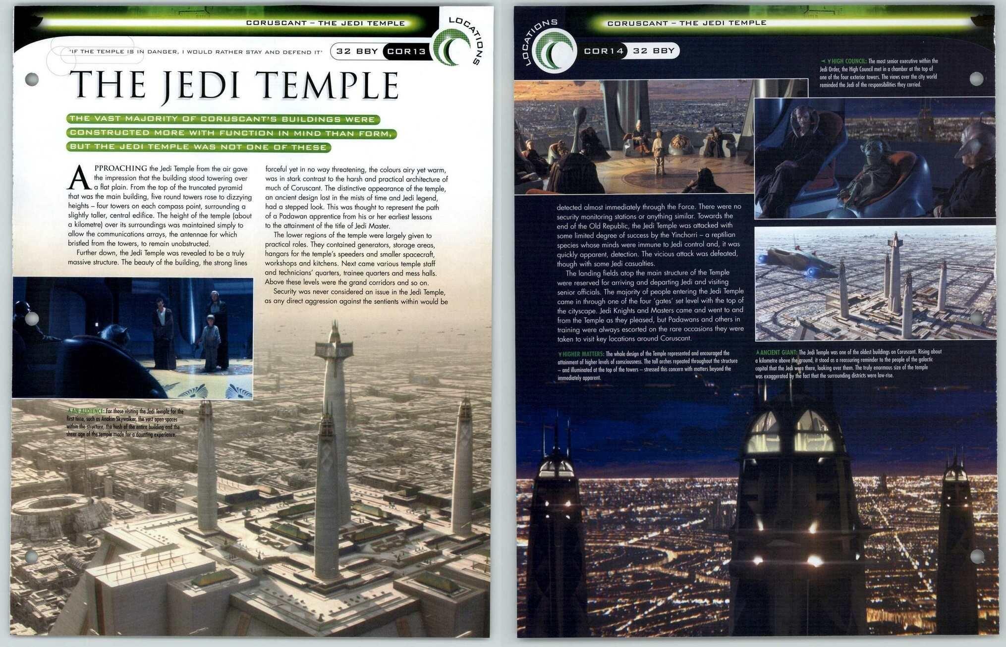 The Jedi Temple #COR13-14 Coruscant - Locations - Star Wars Fact File Page
