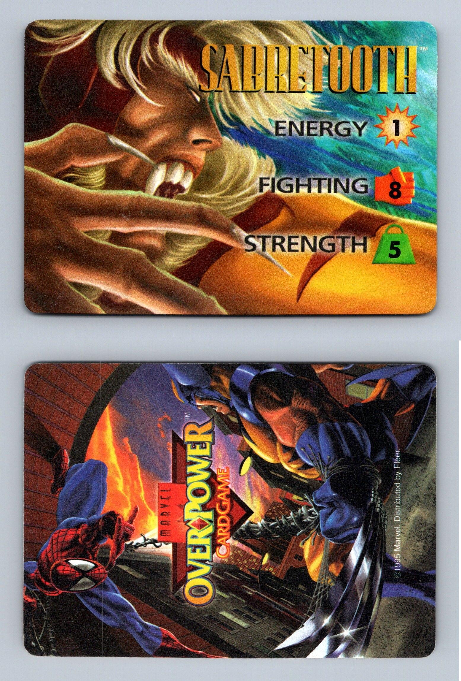 Thing Marvel Overpower 1995 Fleer Strength CCG Card