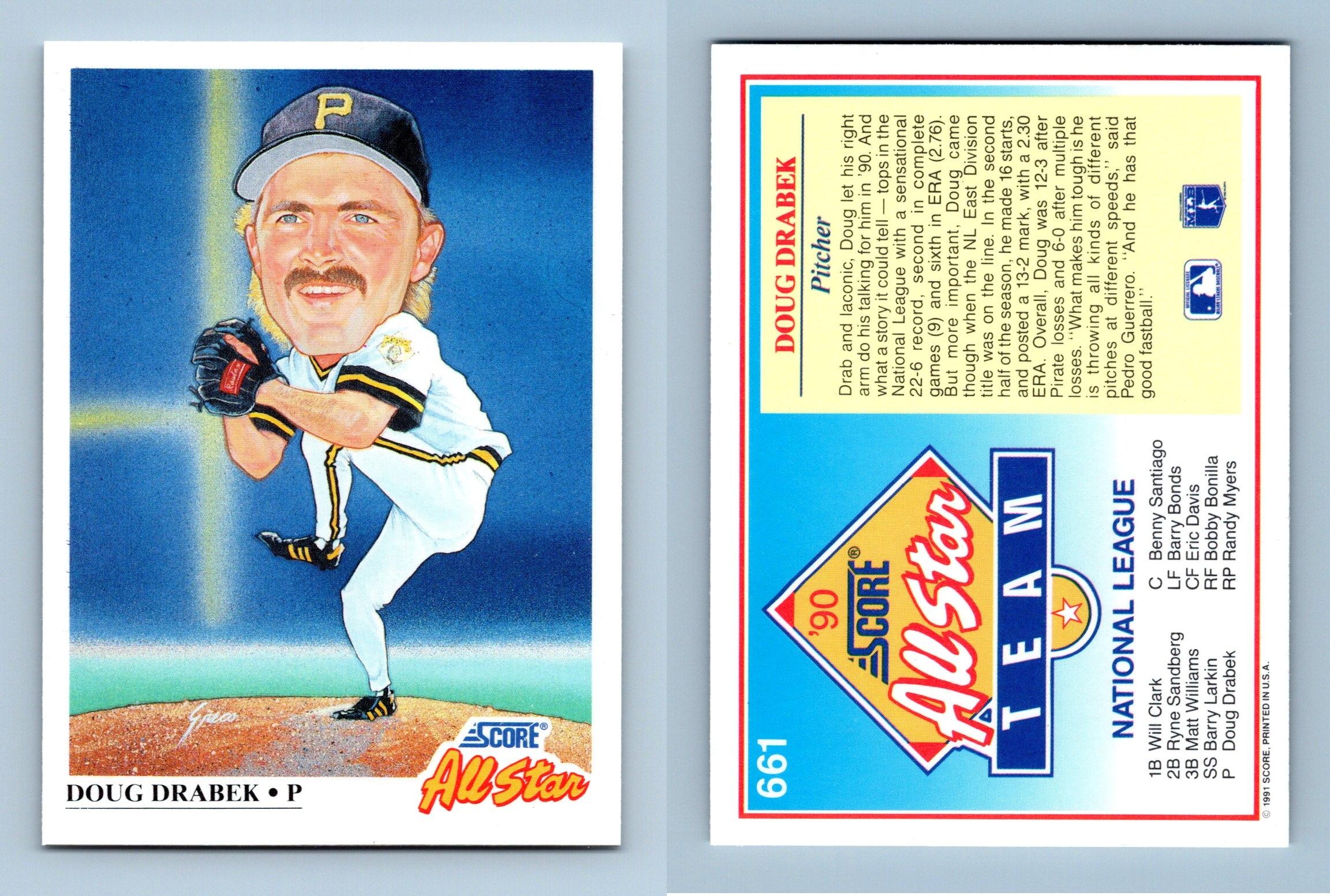 Doug Drabek 661 Score 1991 Baseball All Star Trading Card