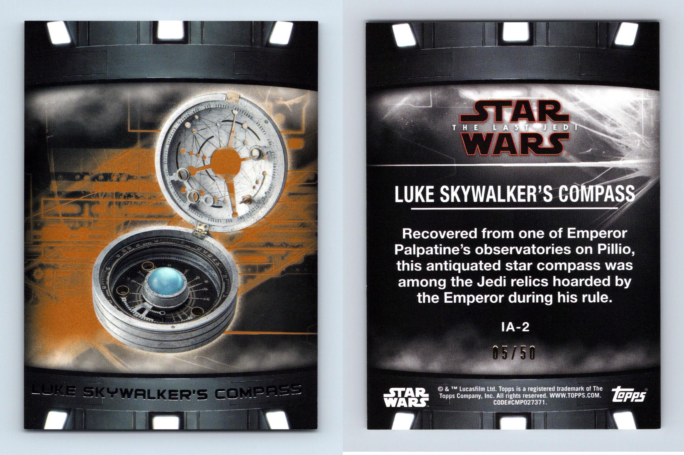 Compass Ia 2 Star Wars Last Jedi S2 Items And Artefacts Bronze Parallel 5 Card 