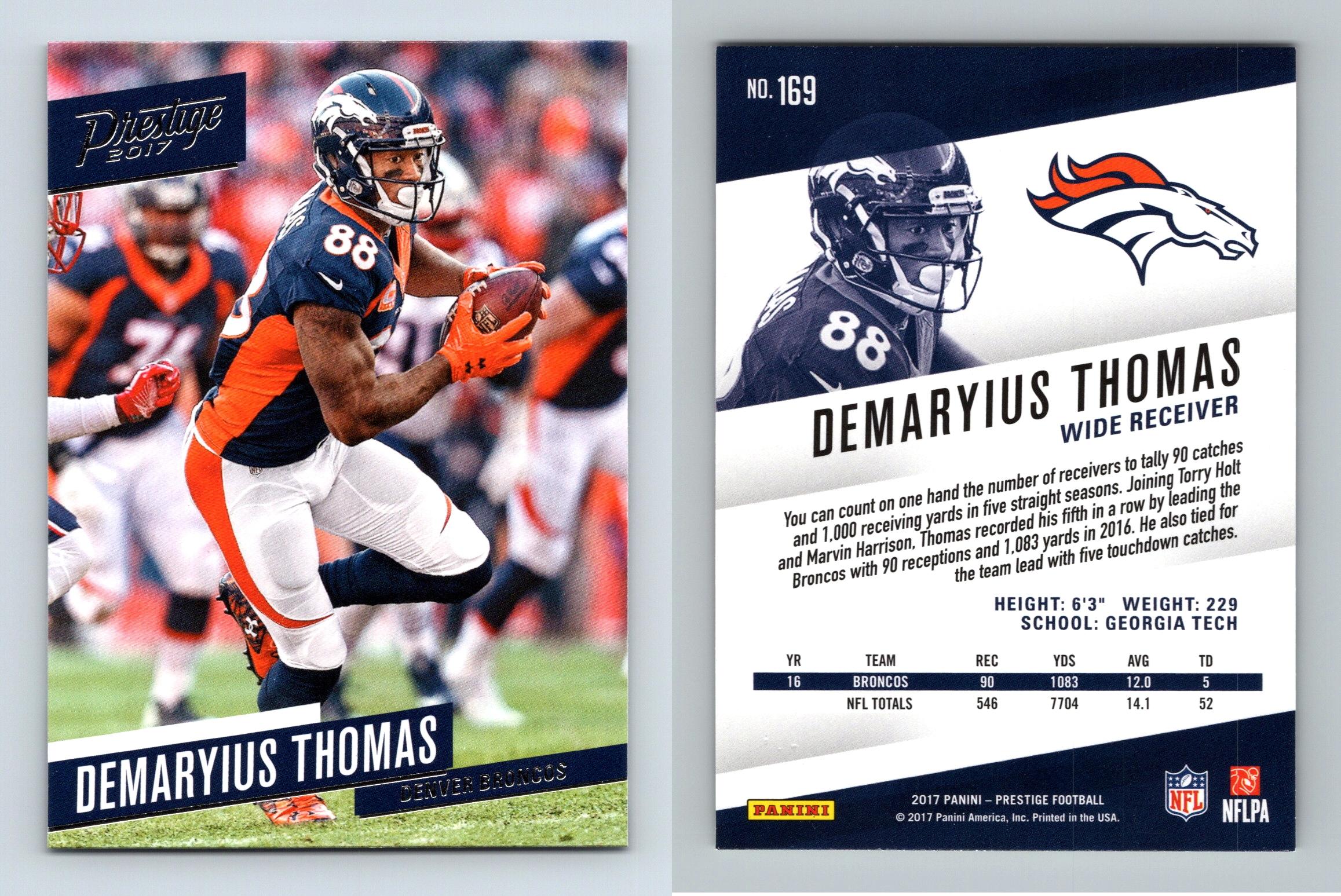 Demaryius Thomas Denver Broncos 3 Card Lot