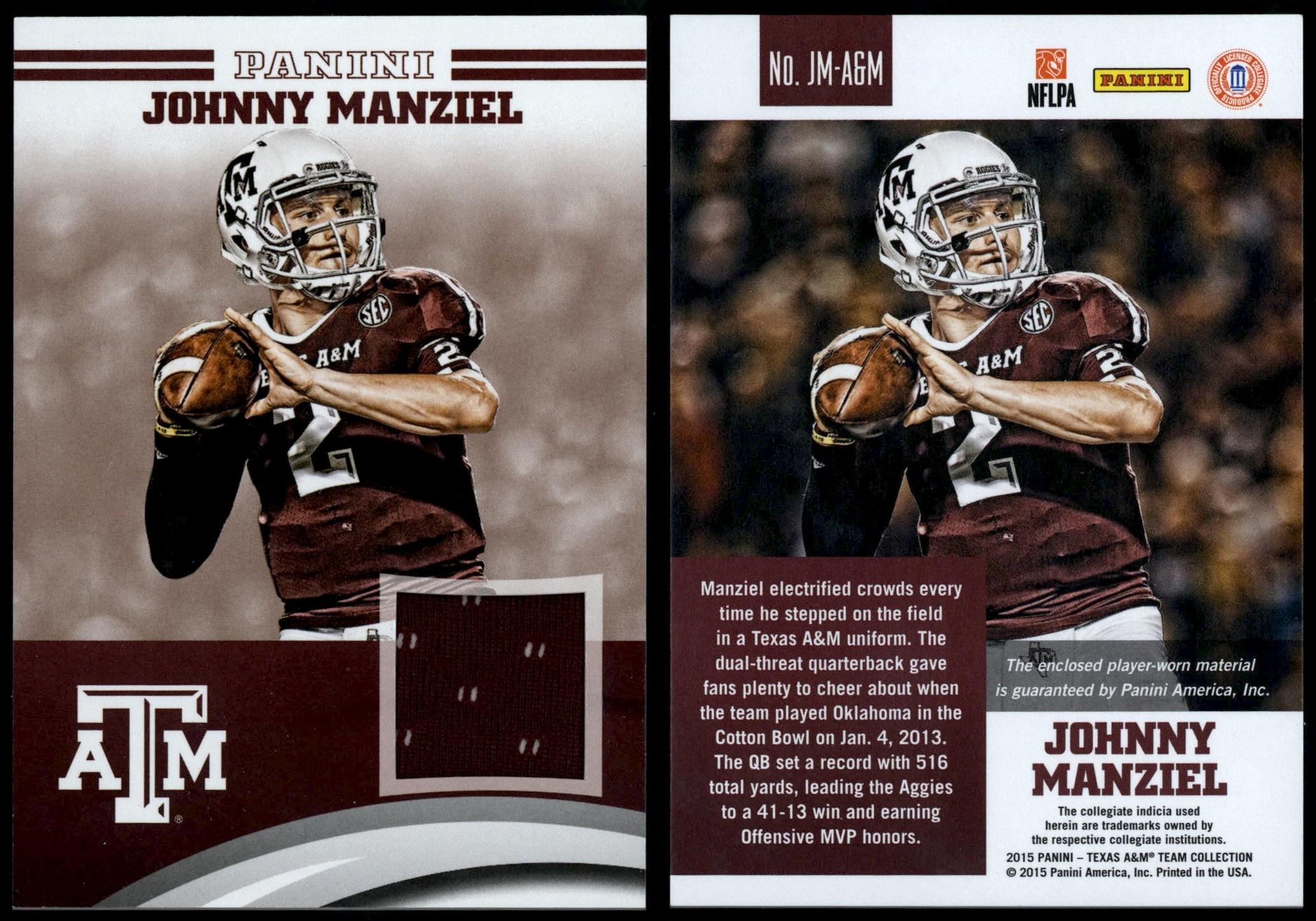 Johnny Manziel TEXAS A&M autographed Sports Illustrated magazine 8/5/13 at  's Sports Collectibles Store