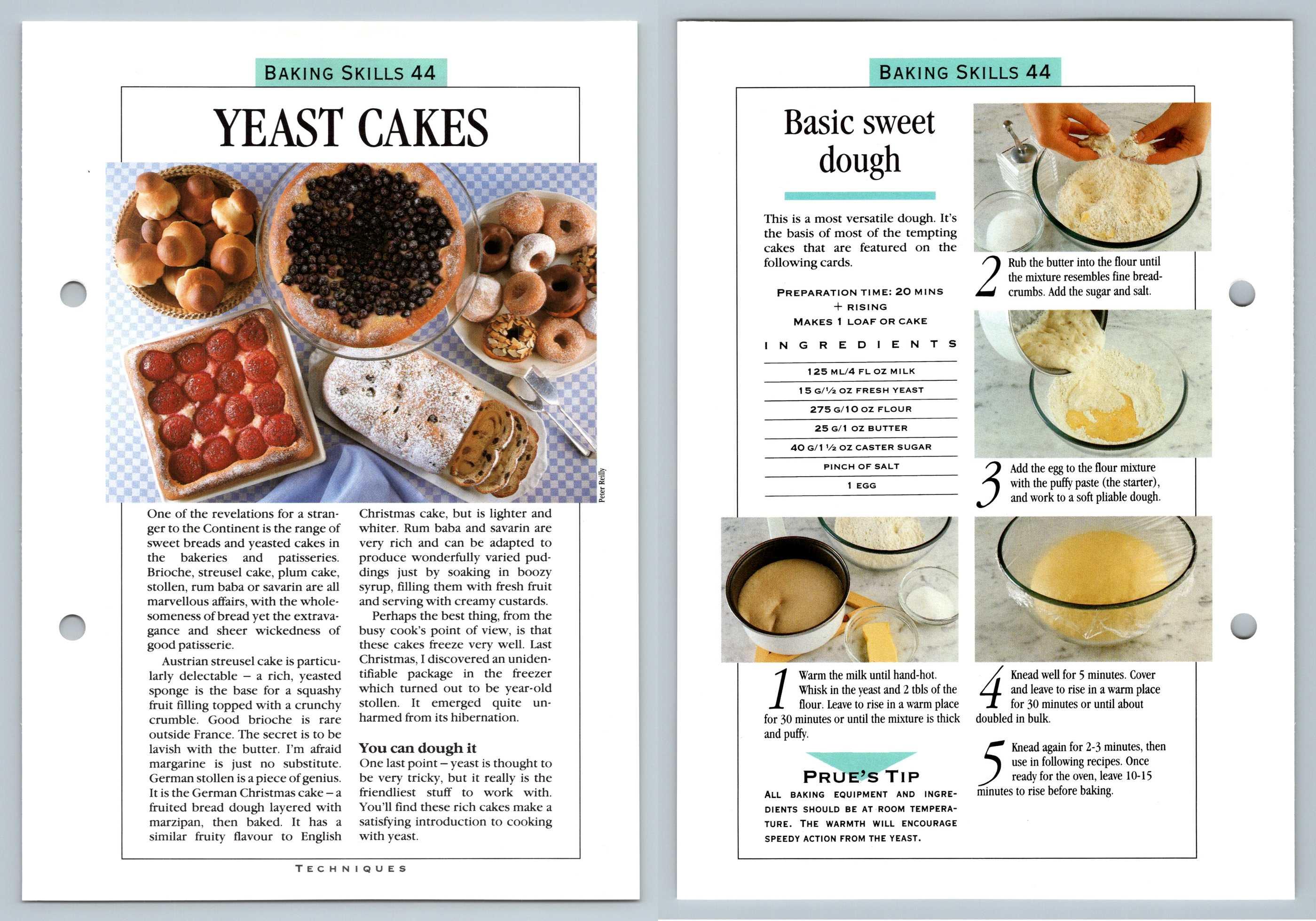 Yeast Cakes 44 Baking Prue Leith's Confident Cooking Recipe Page