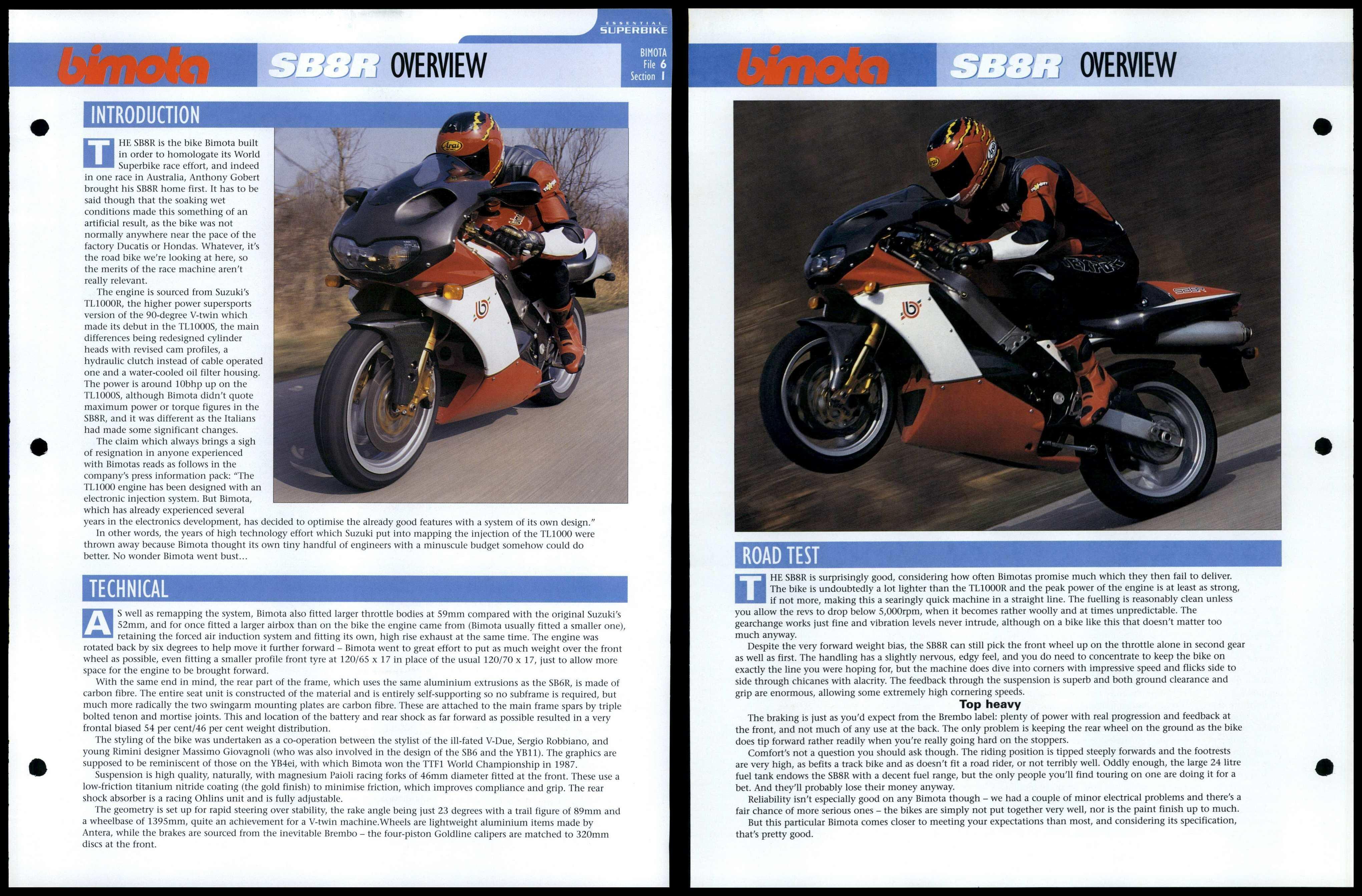 Bimota Sb R Overview Essential Superbike Data File Page