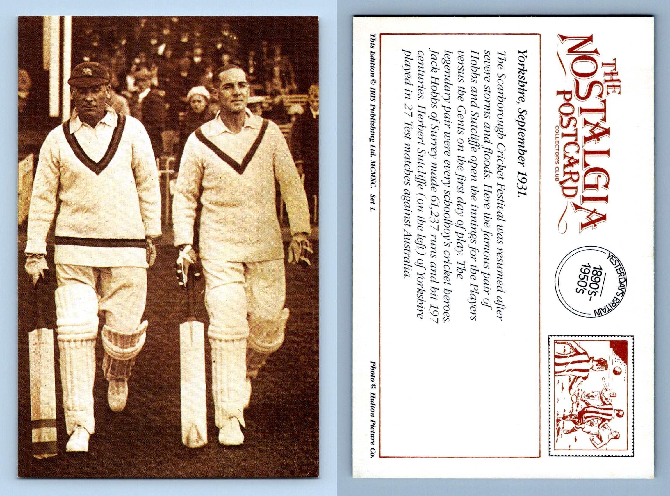 Yorkshire, September 1931 Sport The Nostalgia Postcard Collectors