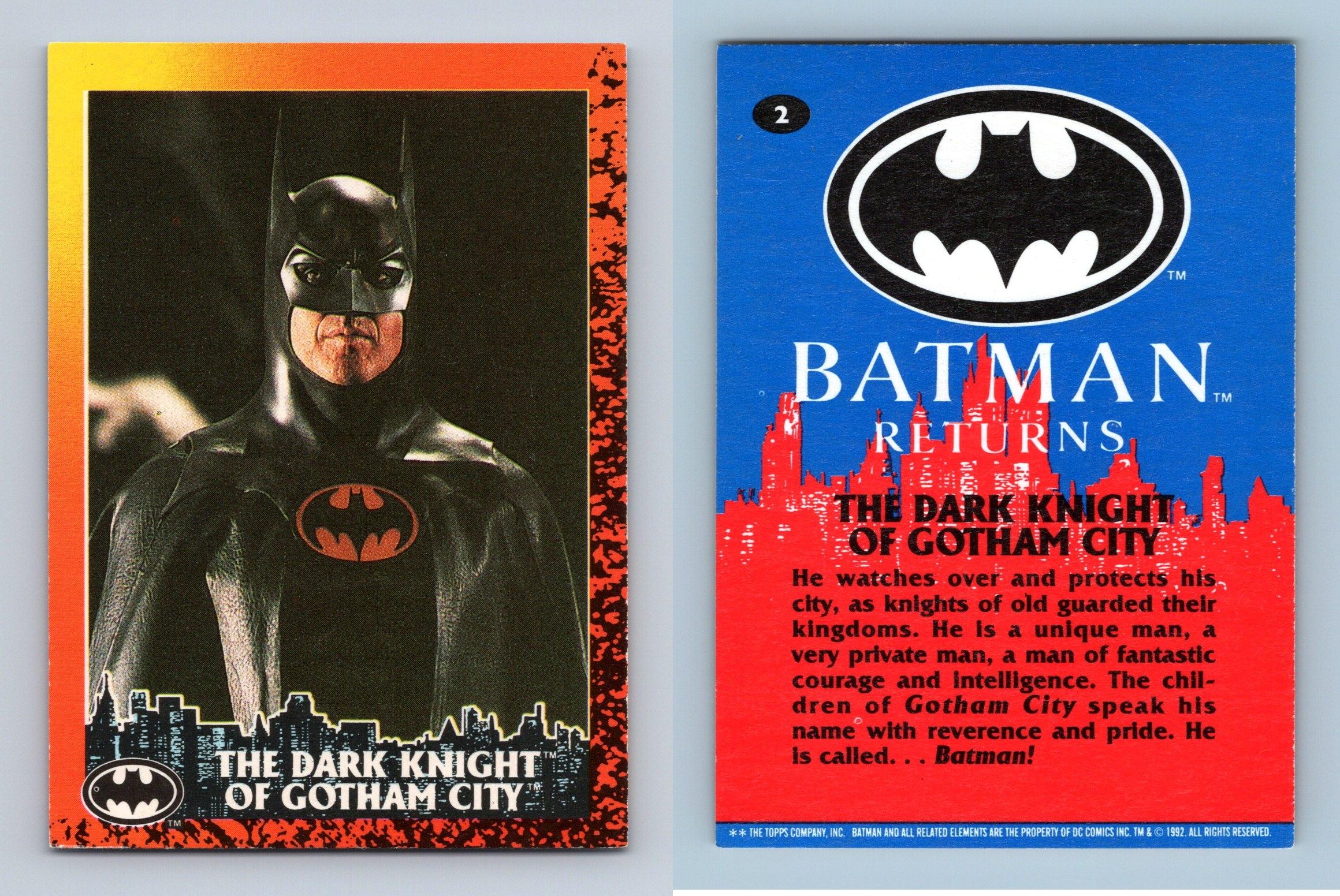 e4 Topps 1992 Batman Returns Karten 1-88 & Aufkleber Varianten
