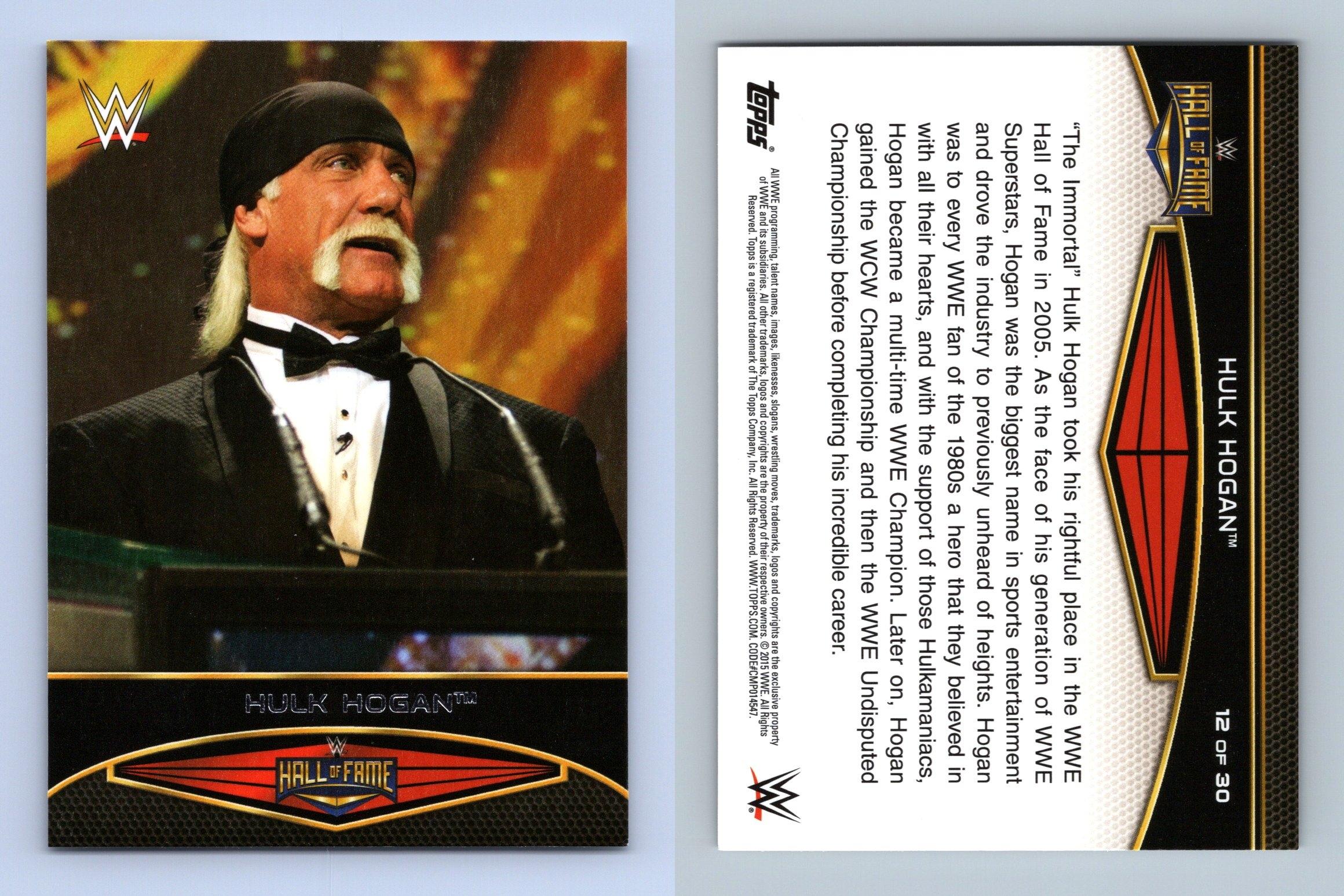 Hulk Hogan #12 WWE Road To Wrestlemania 2015 Topps Hall Of Fame Card 
