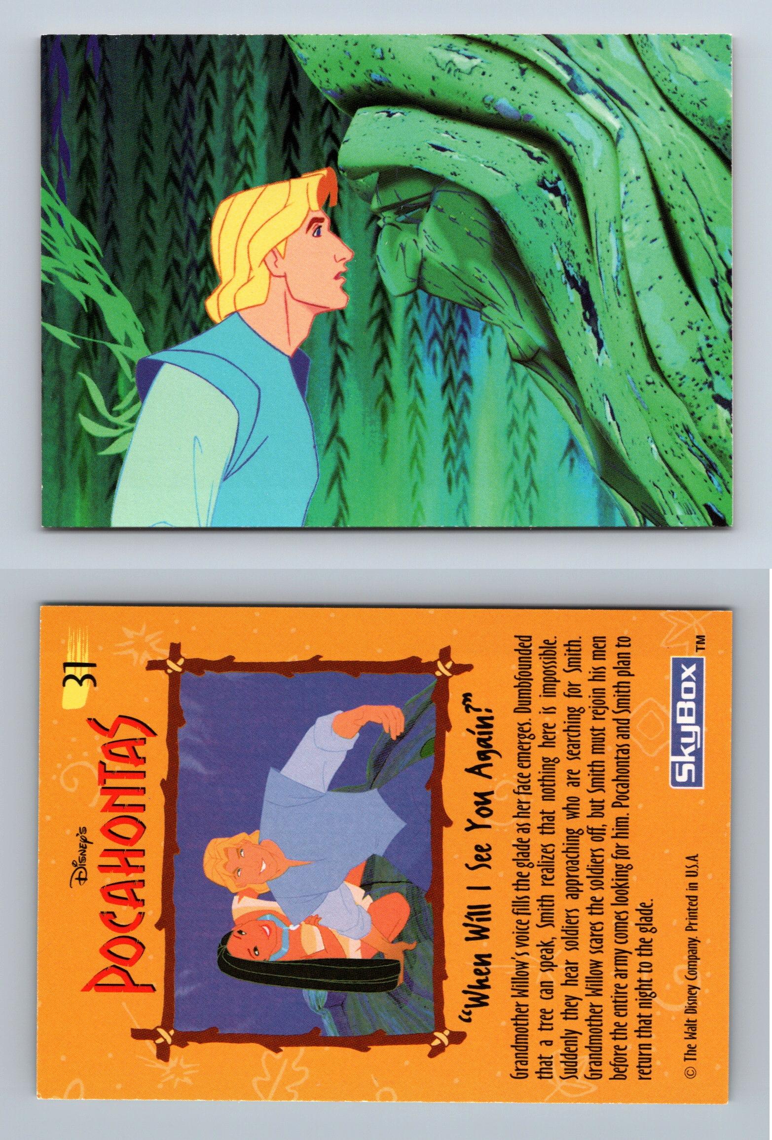 When Will I See You Again #31 Disney Pocahontas 1995 Skybox Trade Card C2601 