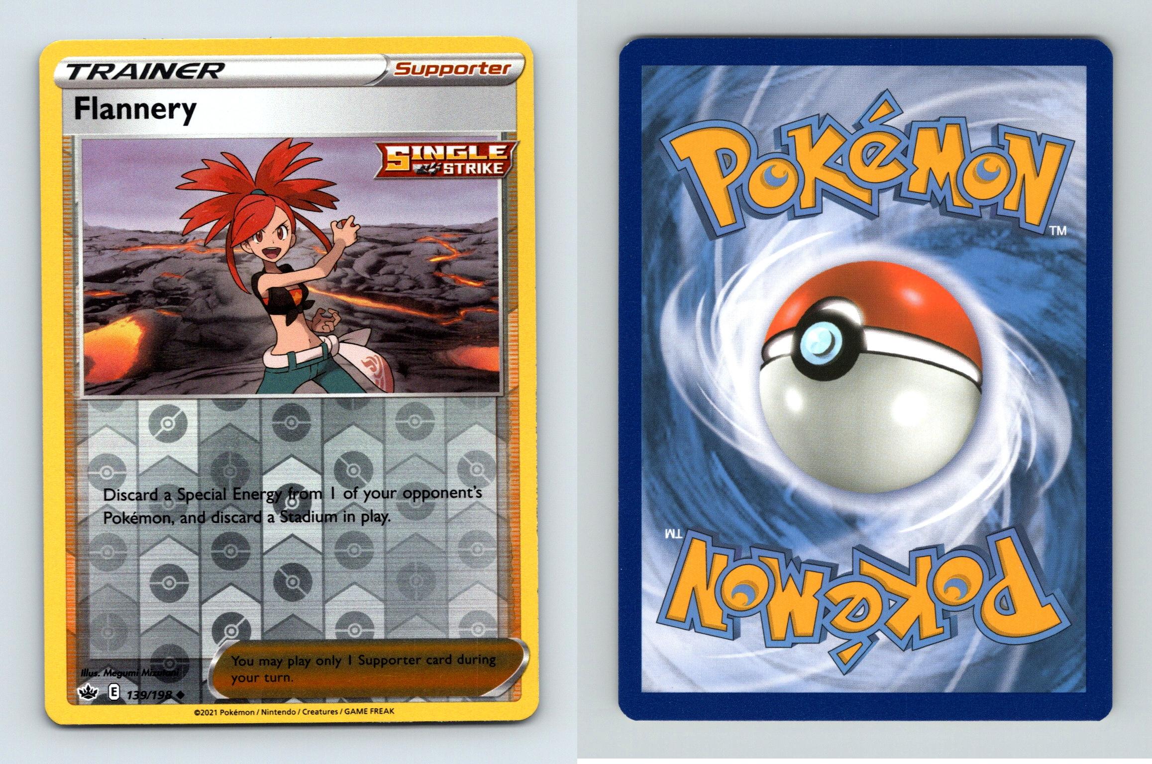 Flannery 139 198 SWSH Chilling Reign Reverse Holo Uncommon Pokemon 