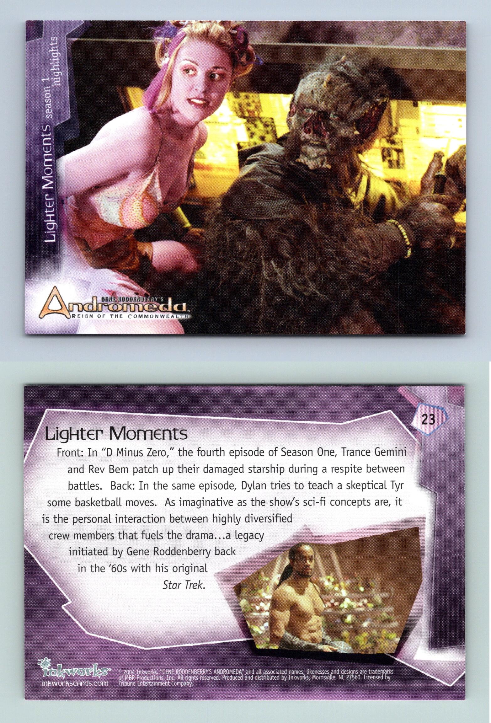 Lighter Moments 23 Andromeda Reign Commonwealth 2004 Inkworks Trading Card