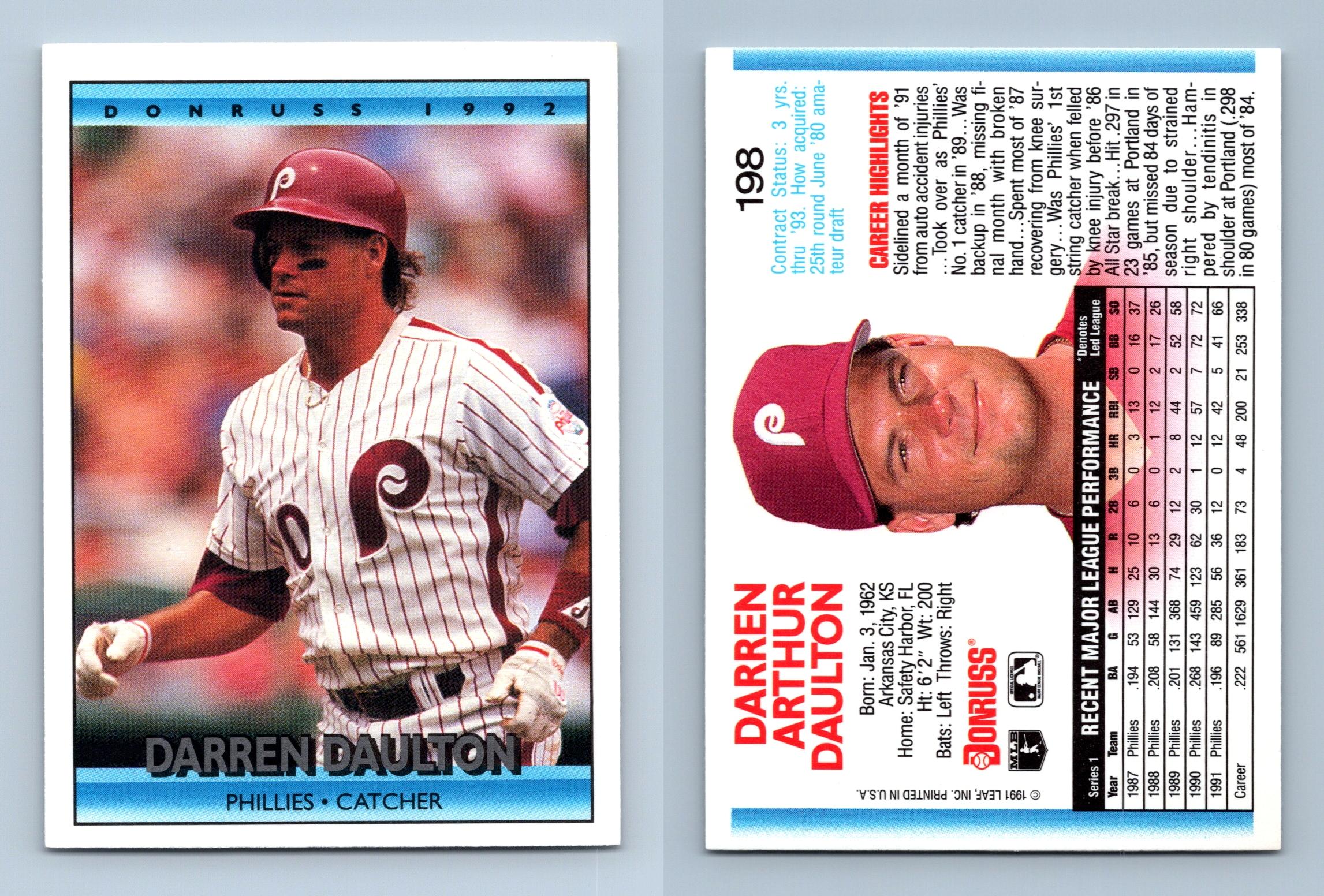 1992 Donruss - Darren Daulton - (#198)