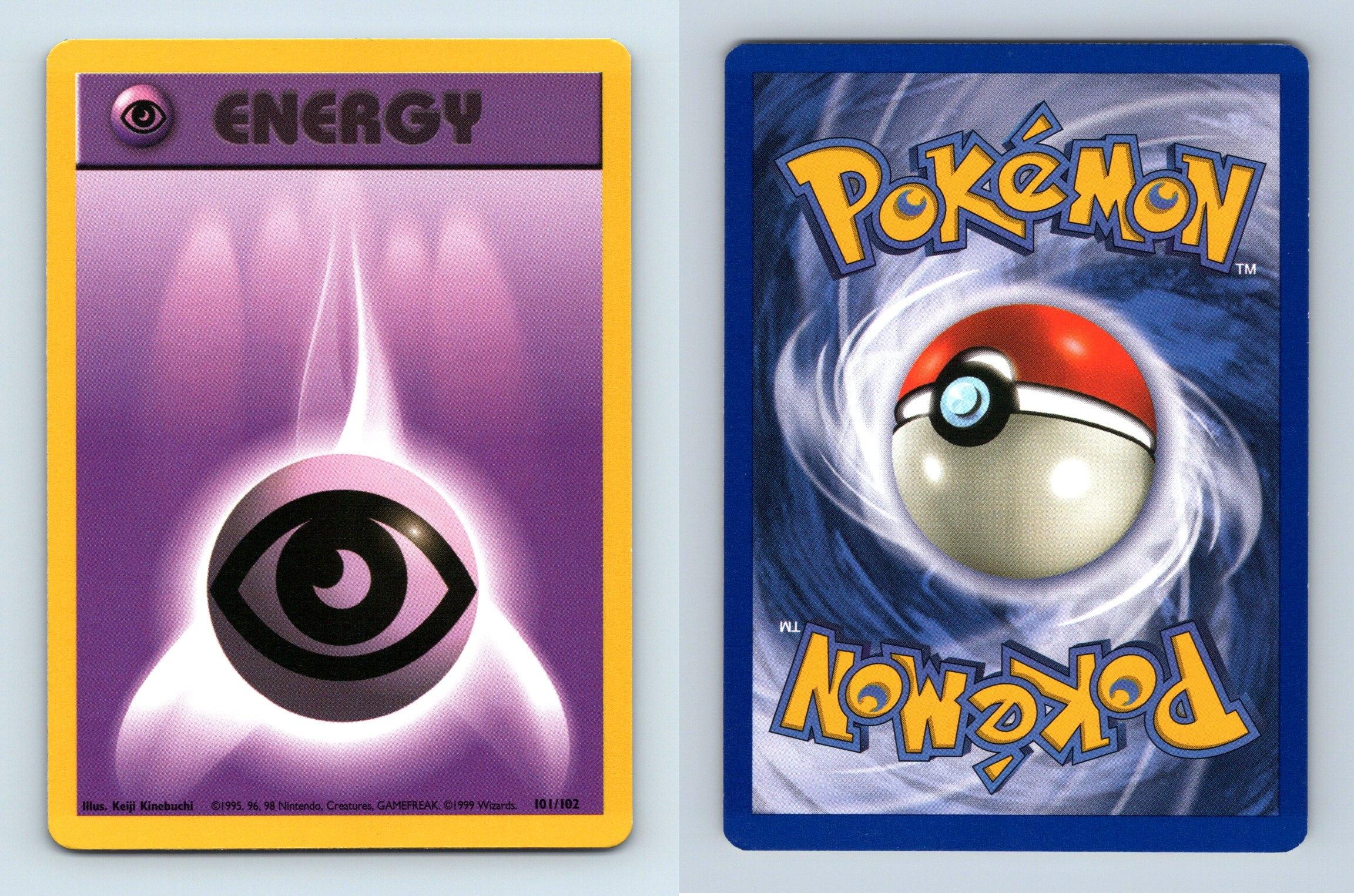 Psychic Energy #101/102 Base Set Common Pokemon 1999 TCG Card