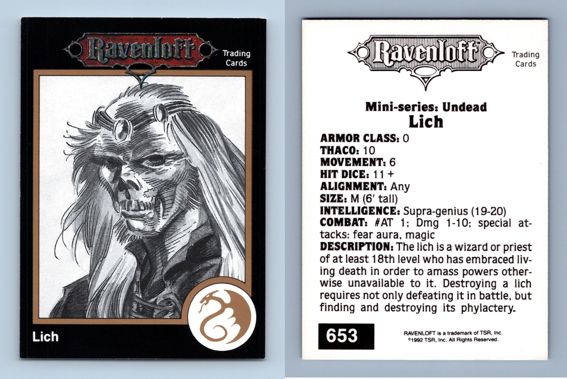 PURCHASE THE CARD YOU NEED Dungeons And Dragons 1992 Trading Cards 