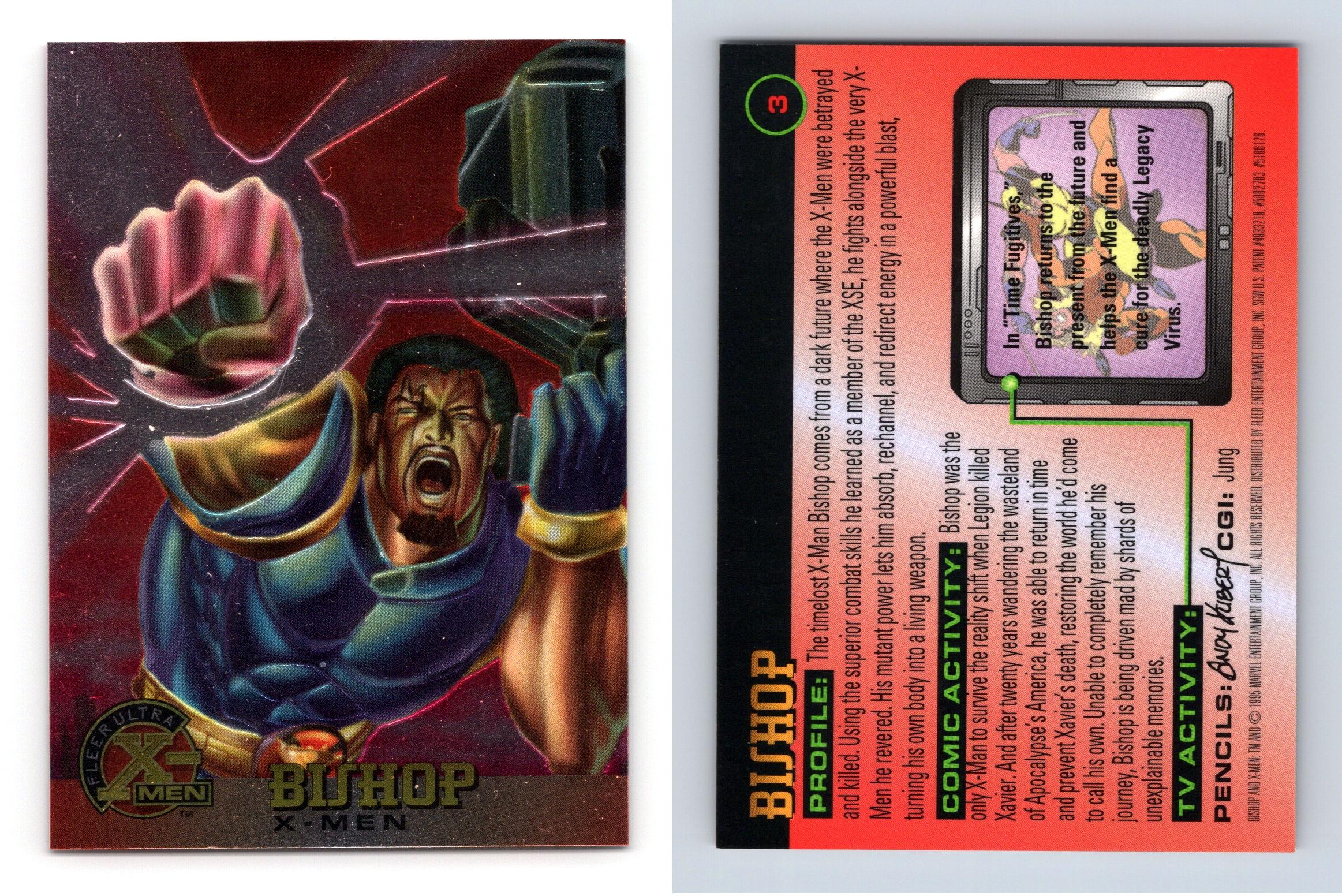 Bishop 3 X Men Chromium 1995 Fleer Ultra Trading Card