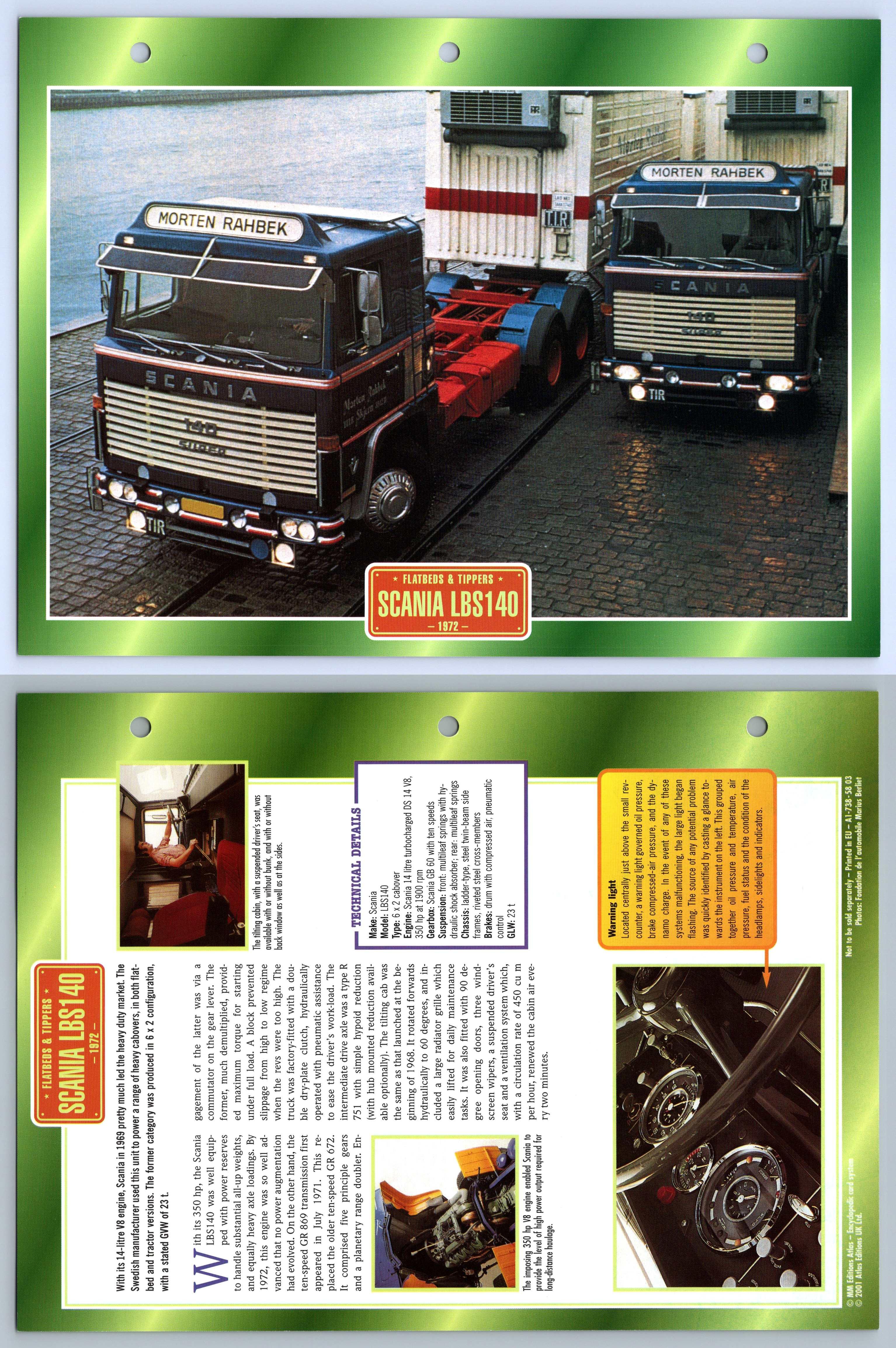 Scania Lbs Flatbeds Tippers Atlas Trucks Maxi Card