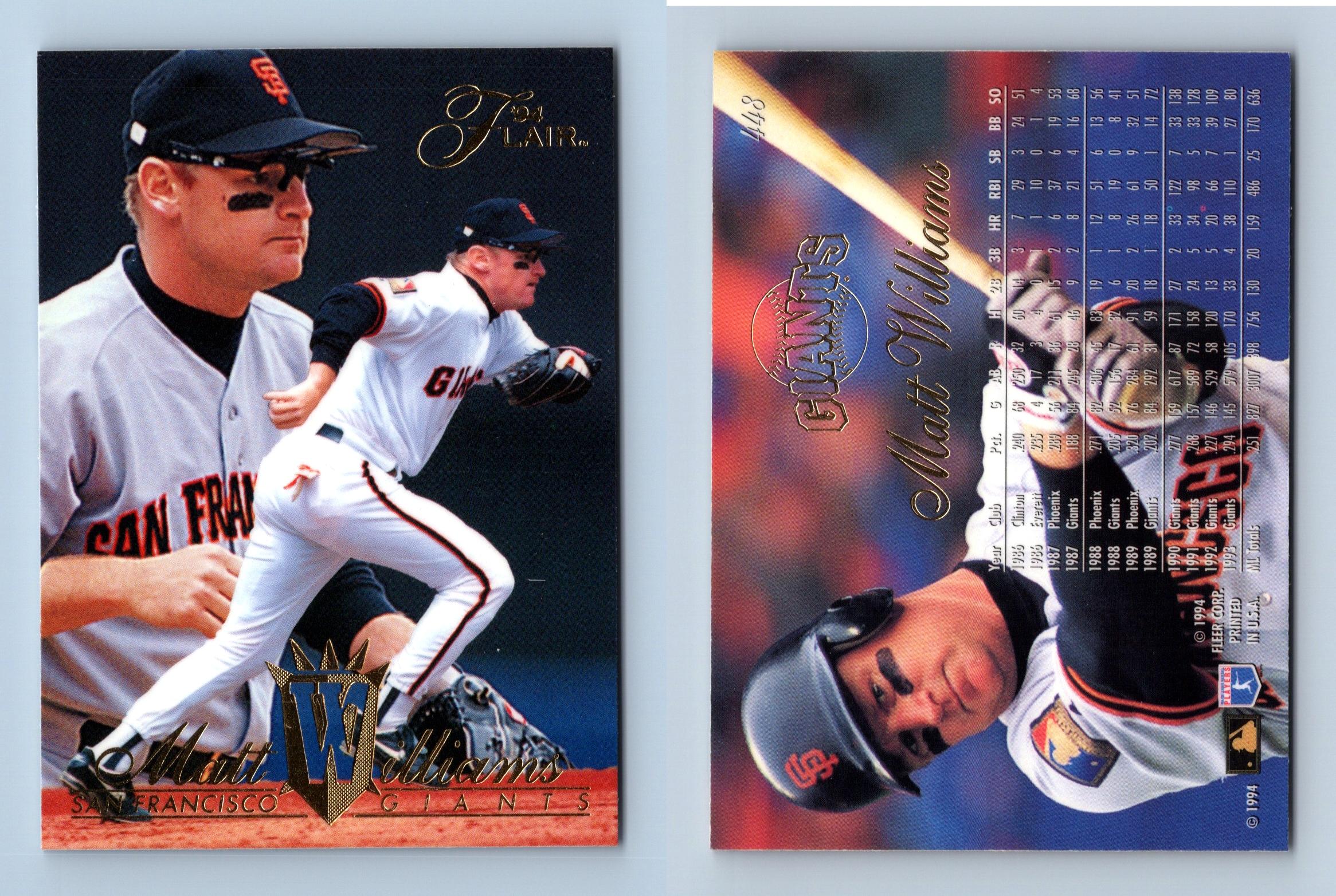 Matt Williams - Giants #448 Flair 1994 Baseball Trading Card