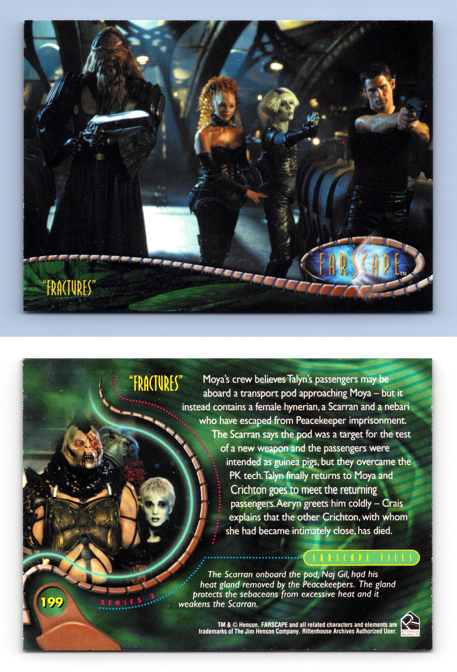 Fractures 199 Farscape Season 3 Rittenhouse 2002 Trading Card