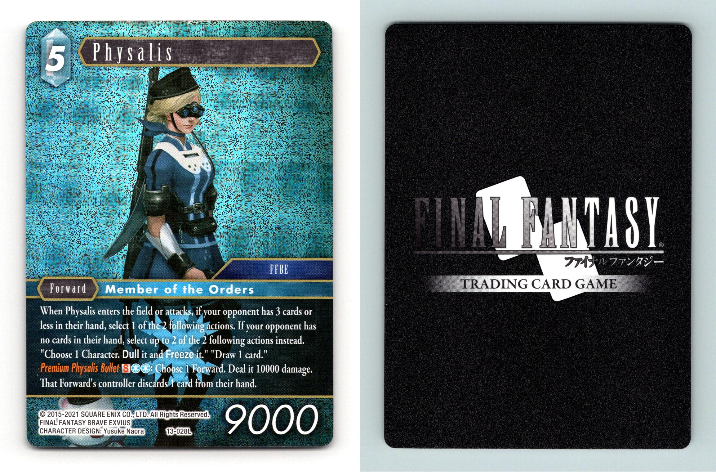 Physalis 13 028l Final Fantasy Opus Xiii Crystal Radiance Legendary