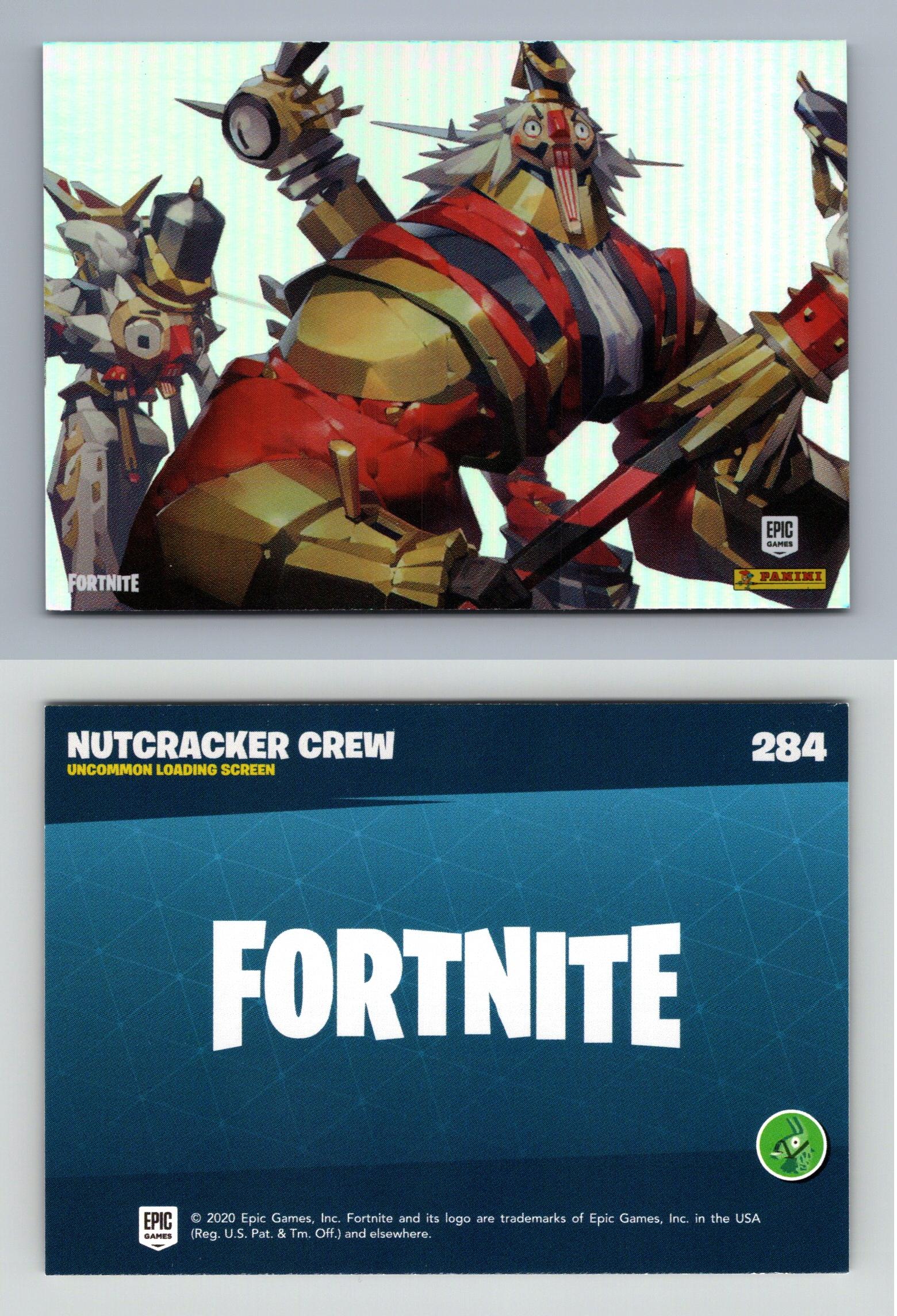 Nutcracker Crew 284 Fortnite Reloaded 2020 Panini Loading Screen Poster Card