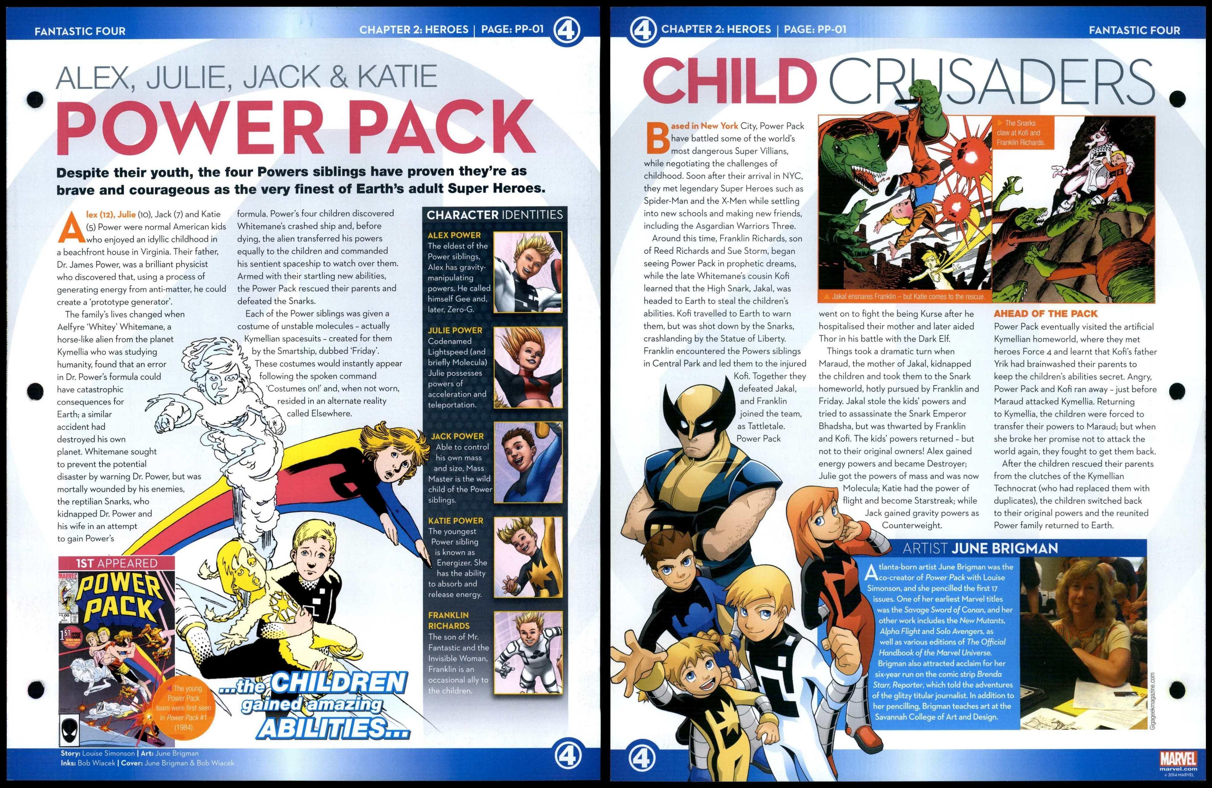 Power Pack Alex Julie Jack And Katie Pp 01 Heroes Fantastic Four