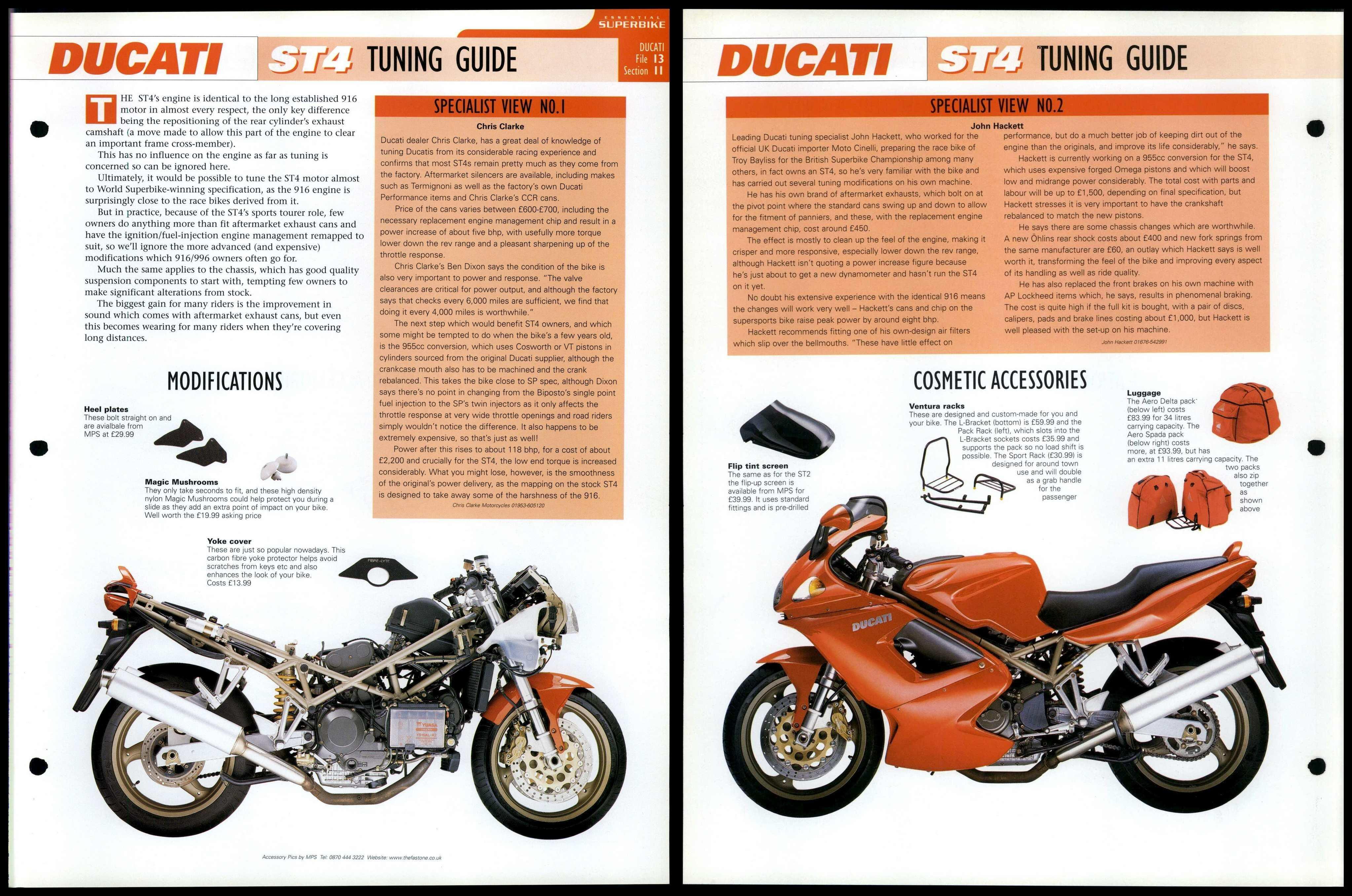 Ducati St Tuning Essential Superbike Data File Page