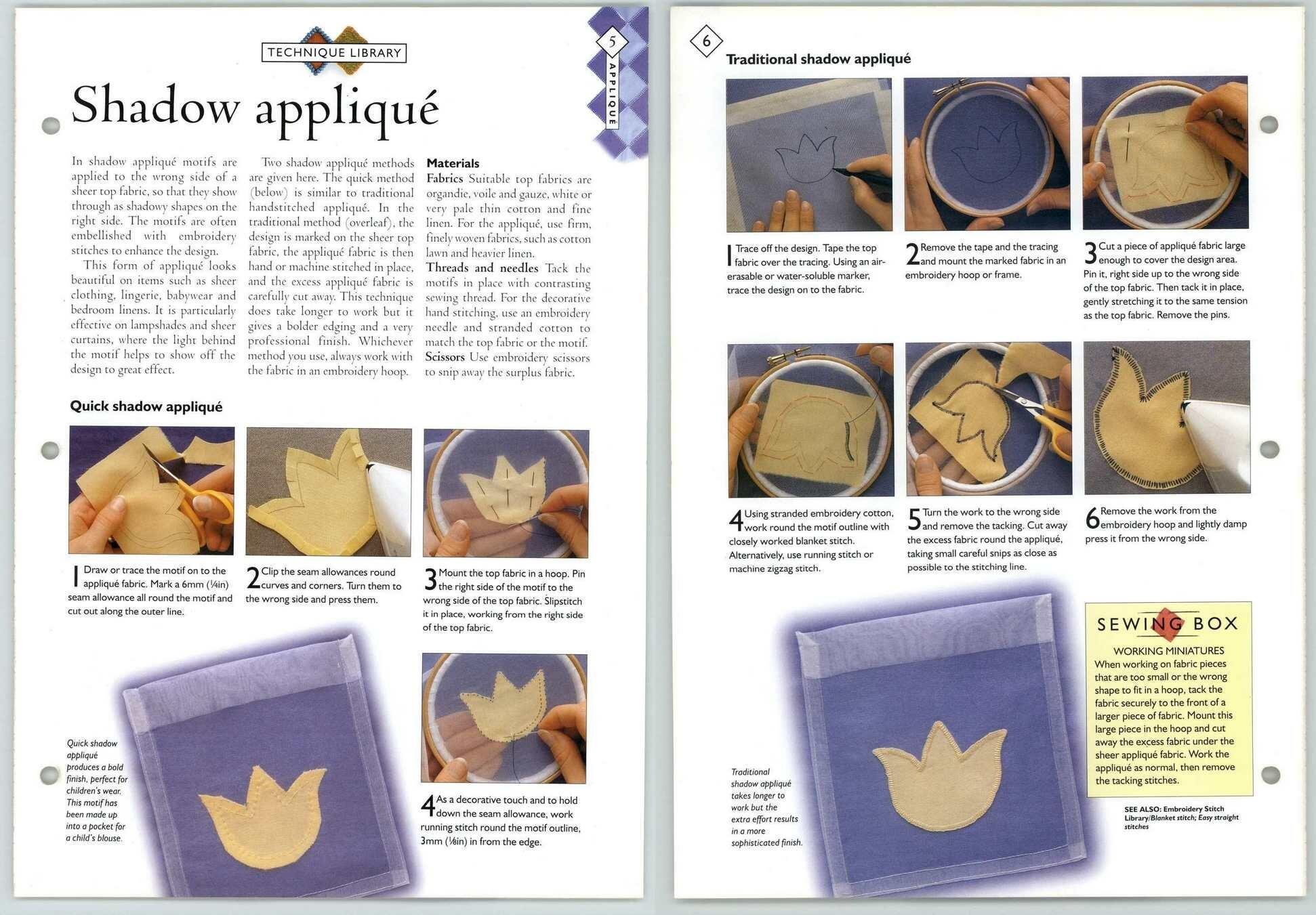 Shadow Applique 56 Applique Needlecraft Magic Pattern