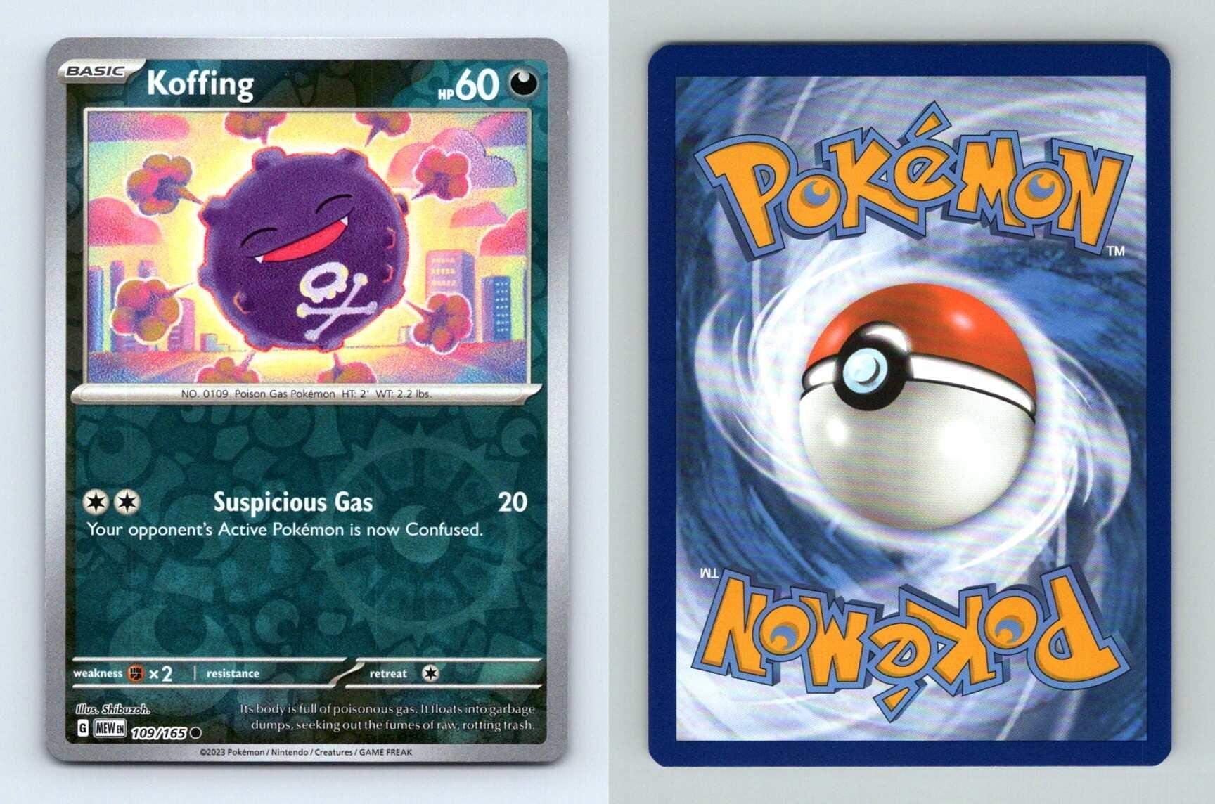 Koffing Scarlet Violet Pokemon Reverse Holo Common