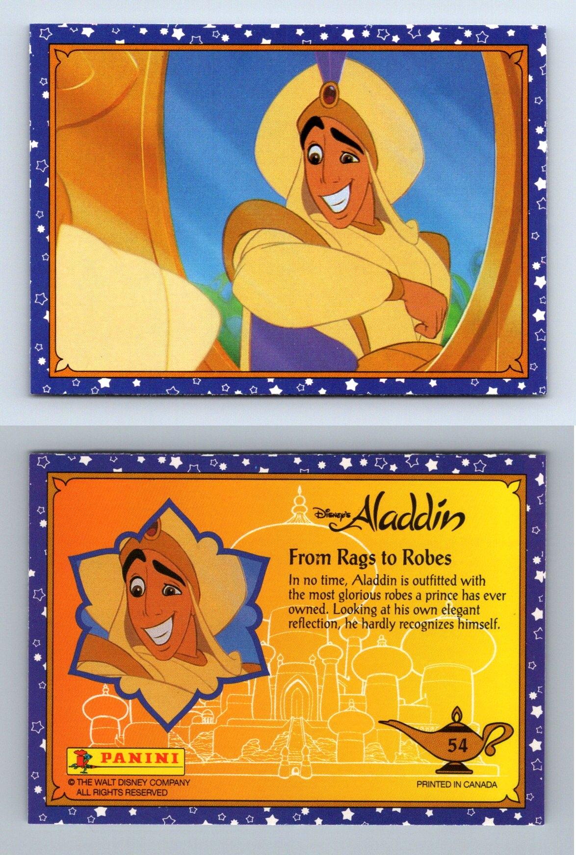 From Rags To Robes #54 Disney's Aladdin 1993 Panini Trade Card 