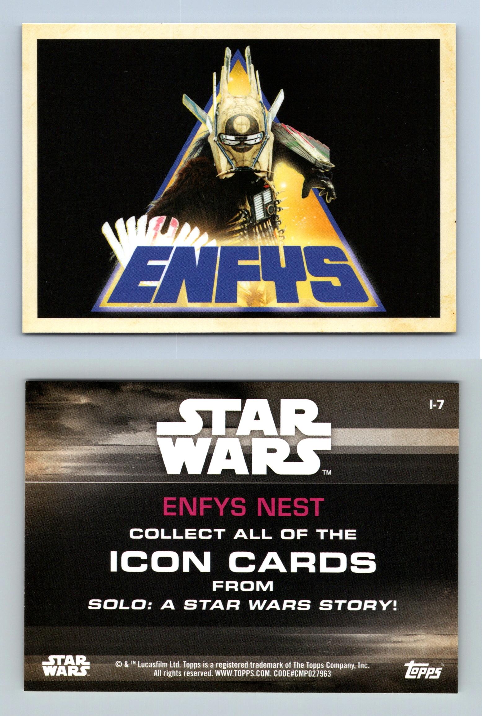 Enfys Nest #I-7 Solo A Star Wars Story 2018 Topps Icon Trading Card