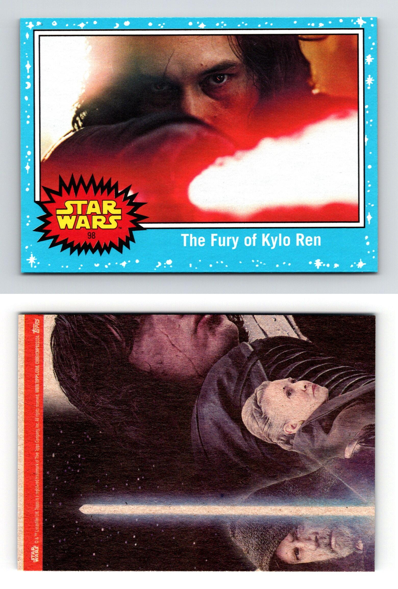 2017 Topps Star Wars Journey To The Last Jedi Purple #98 The Fury Of Kylo Ren 