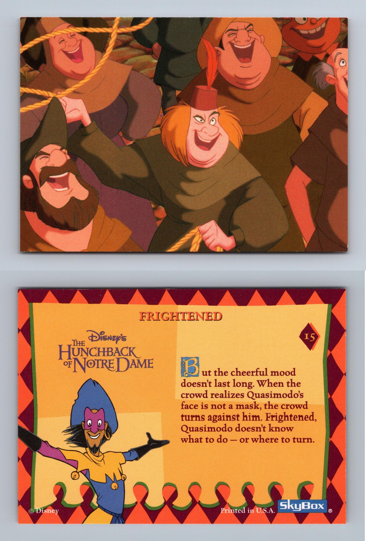 Table #75 Hunchback Of Notre Dame 1996 Skybox Disney Cut Out Card C721 