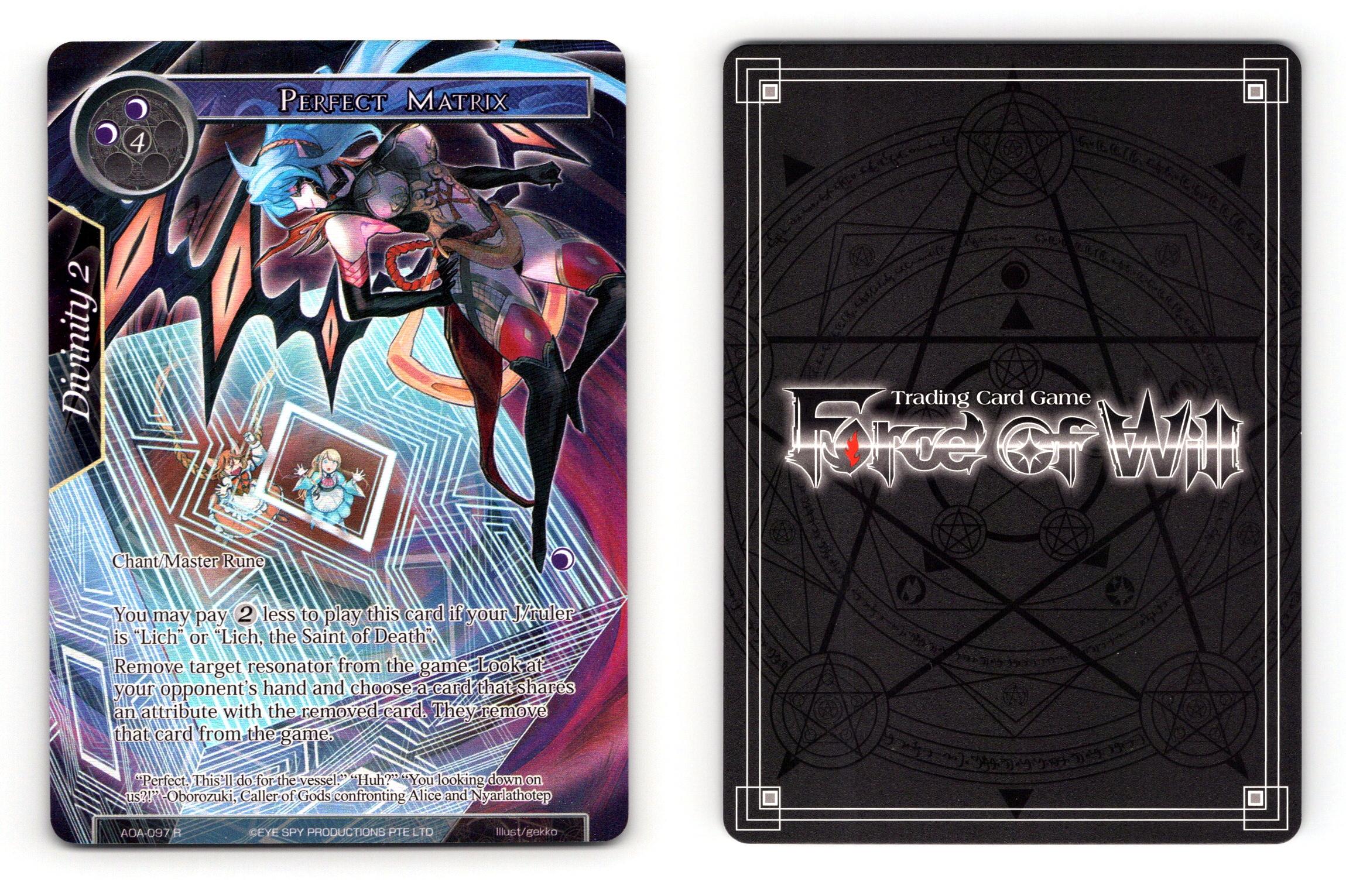 Perfect Matrix AOA097 FOW Awakening Of The Ancients 2019 Rare Foil TCG Card