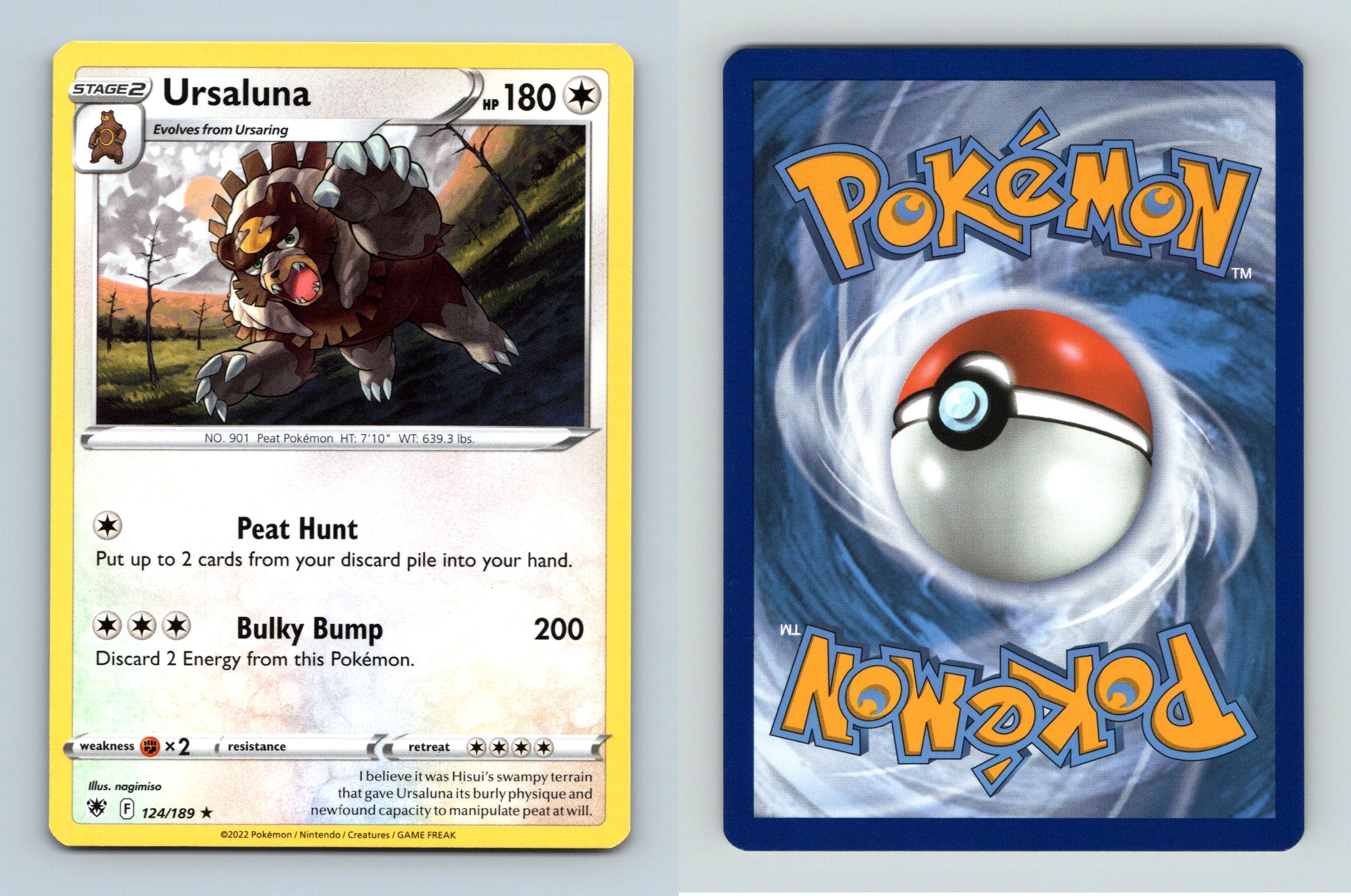 Ursaluna 124/189 SWSH Astral Radiance Rare Pokemon 2022 TCG Card