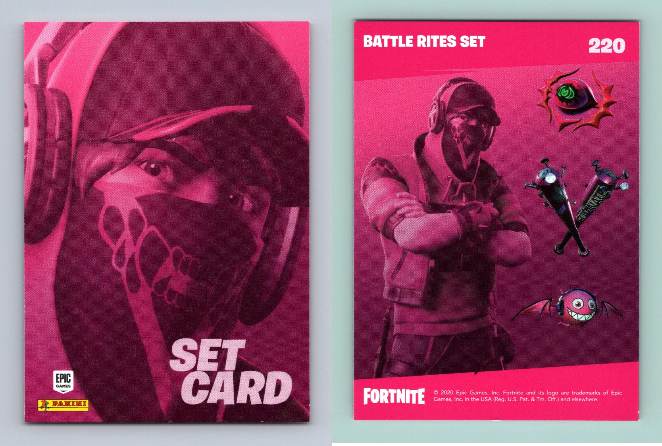 Battle Rites Set 220 Fortnite Reloaded 2020 Panini Trading Card