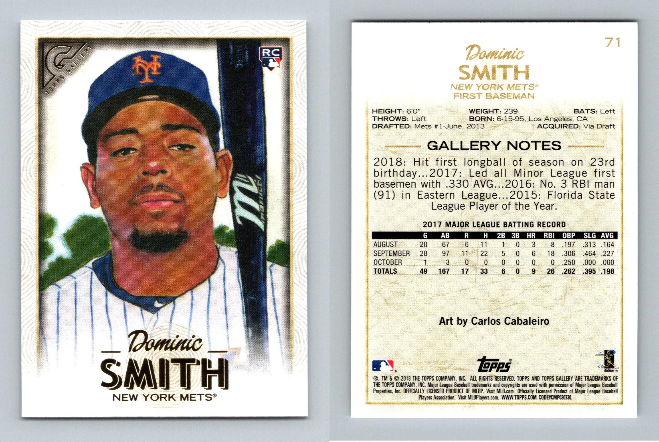 Dominic Smith - New York Mets #71 Topps Gallery 2018 RC Baseball Rookie Card
