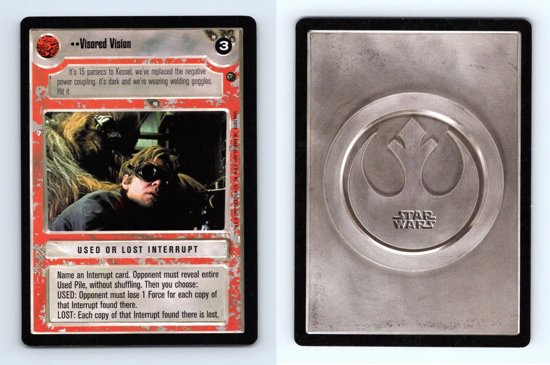 Visored Vision Star Wars Dagobah Limited 1997 LS Common CCG Card