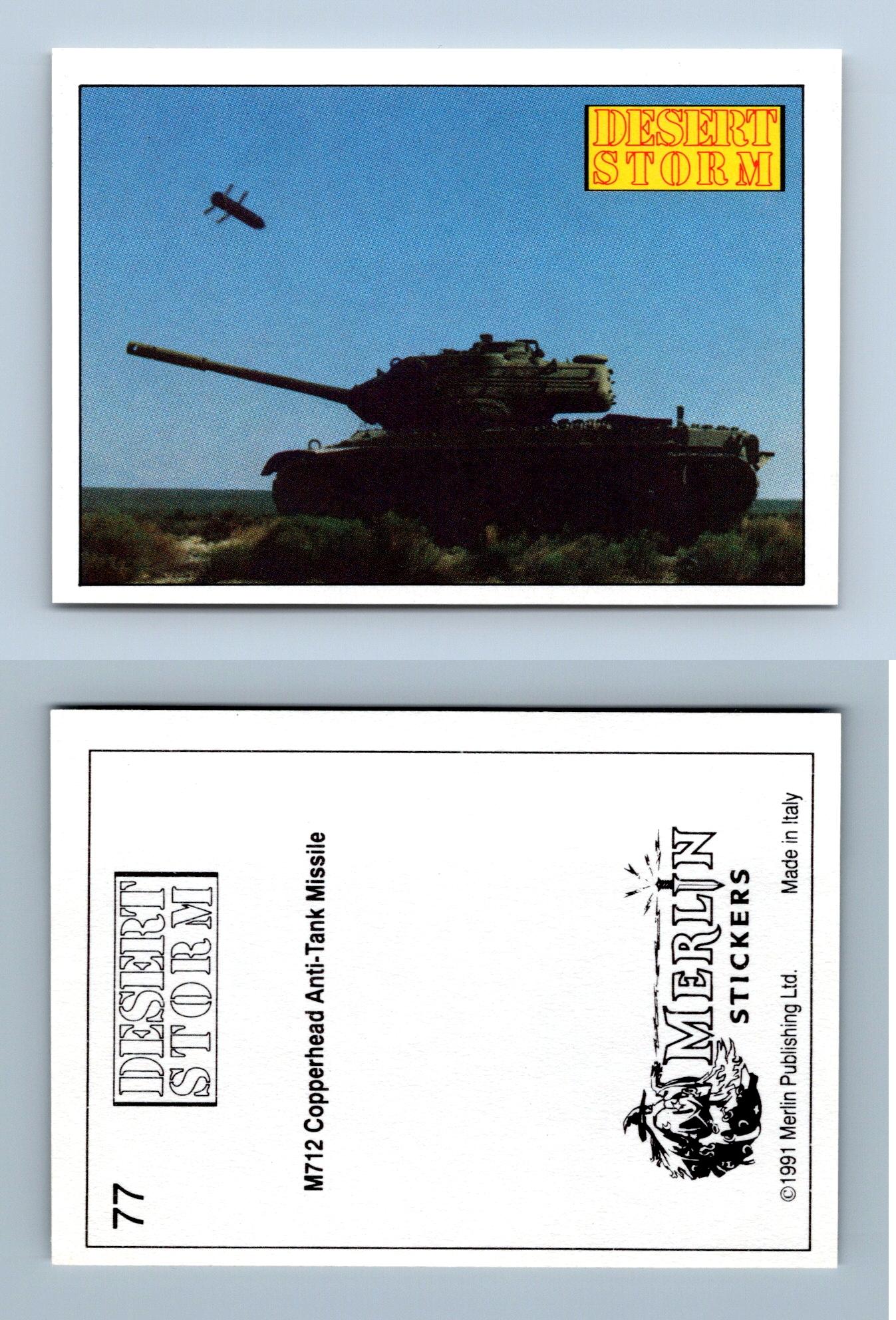 C959 M712 Copperhead Anti-Tank Missile #78 Desert Storm 1991 Merlin Sticker